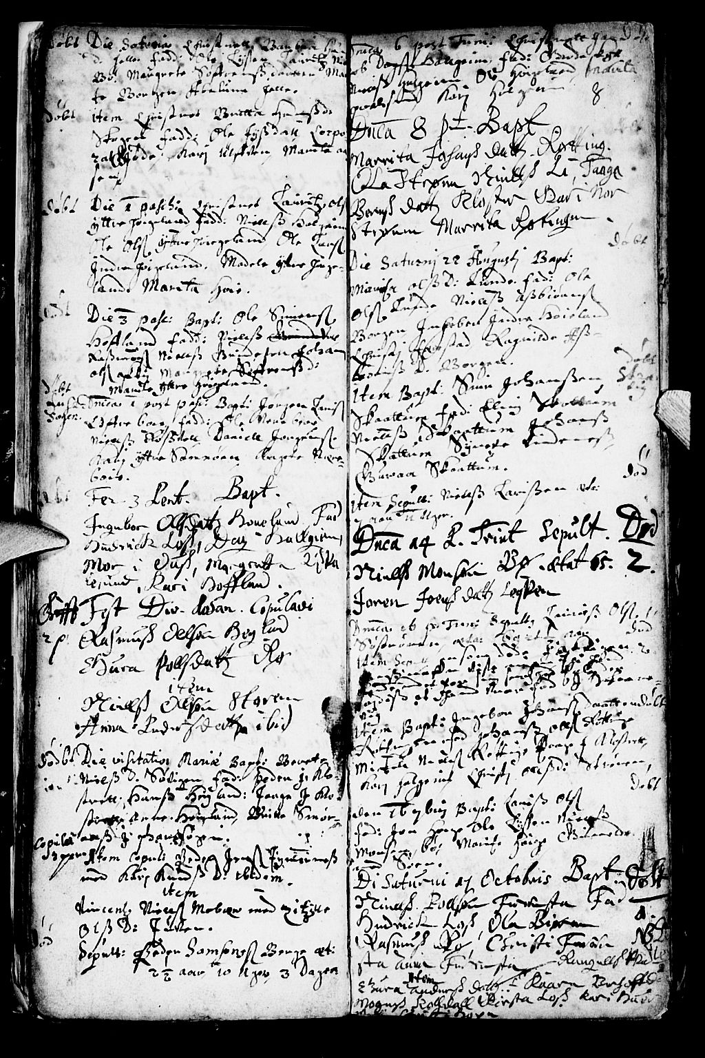 Os sokneprestembete, SAB/A-99929: Parish register (official) no. A 1, 1669-1722, p. 8