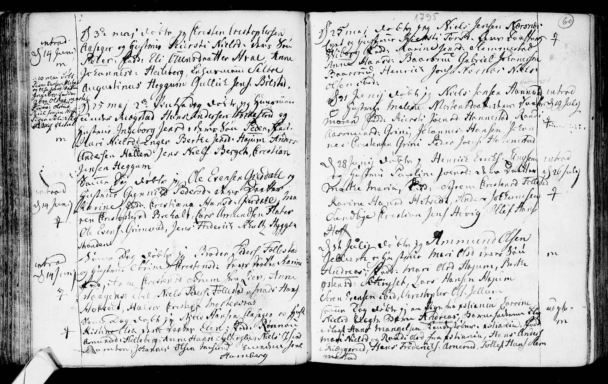 Røyken kirkebøker, SAKO/A-241/F/Fa/L0003: Parish register (official) no. 3, 1782-1813, p. 60