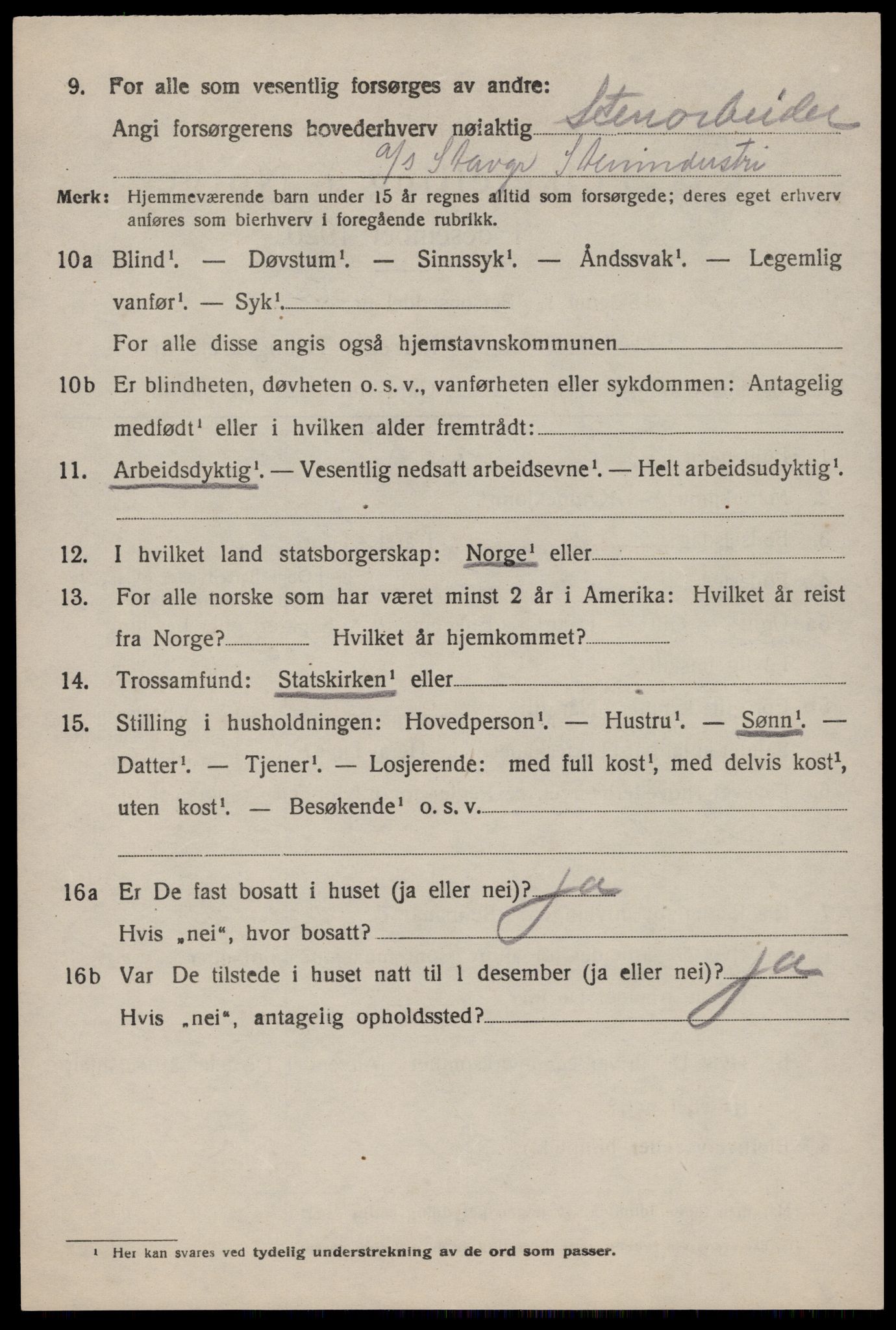 SAST, 1920 census for Fister, 1920, p. 1104