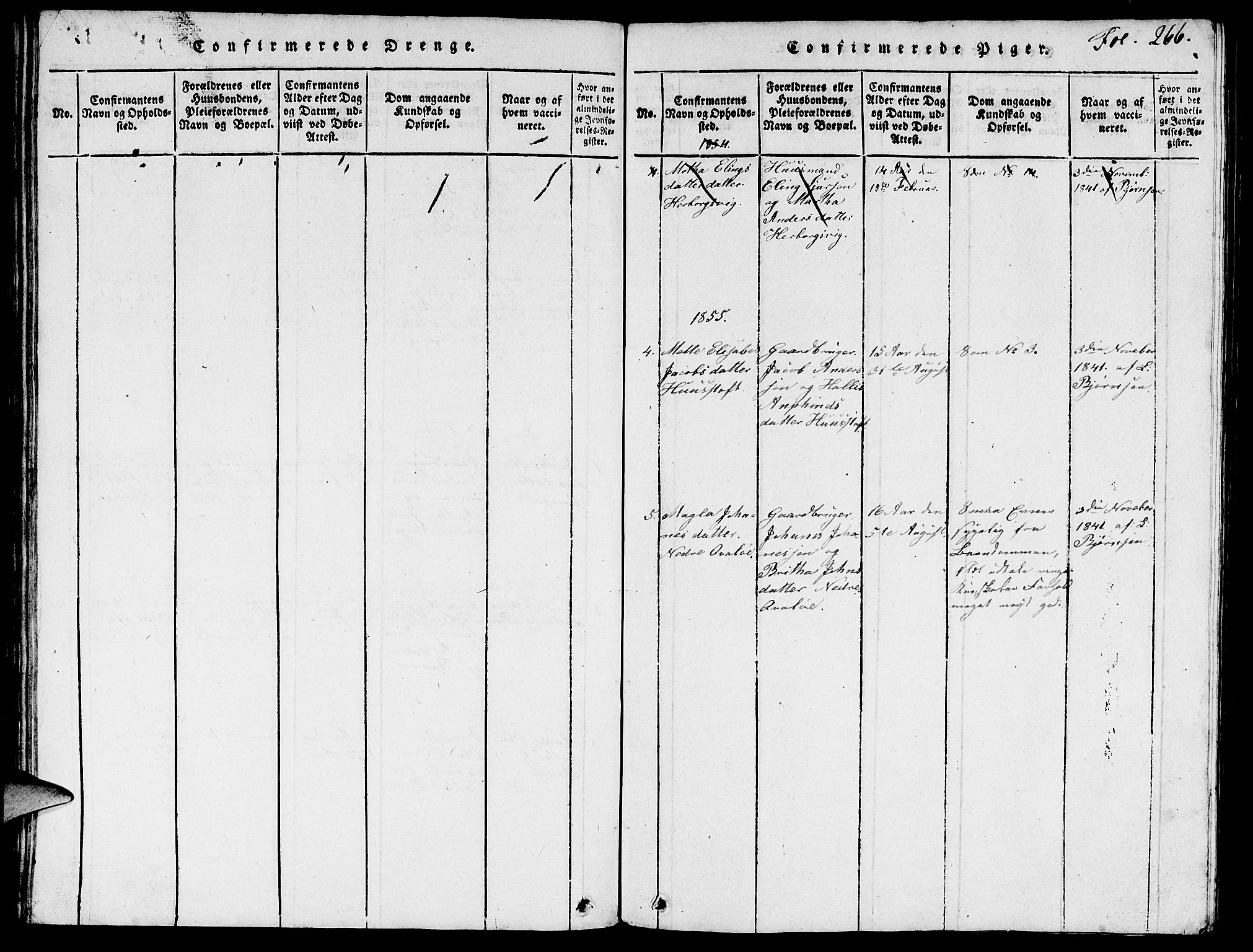 Vikedal sokneprestkontor, AV/SAST-A-101840/01/V: Parish register (copy) no. B 3, 1816-1867, p. 266