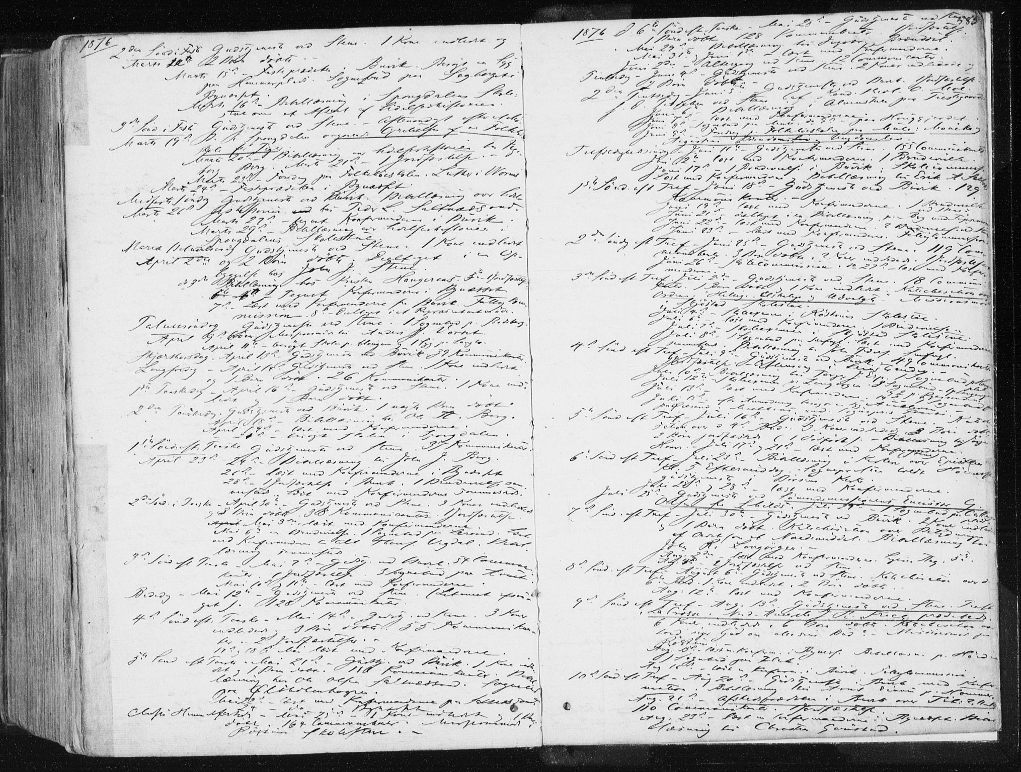 Ministerialprotokoller, klokkerbøker og fødselsregistre - Sør-Trøndelag, SAT/A-1456/612/L0377: Parish register (official) no. 612A09, 1859-1877, p. 585