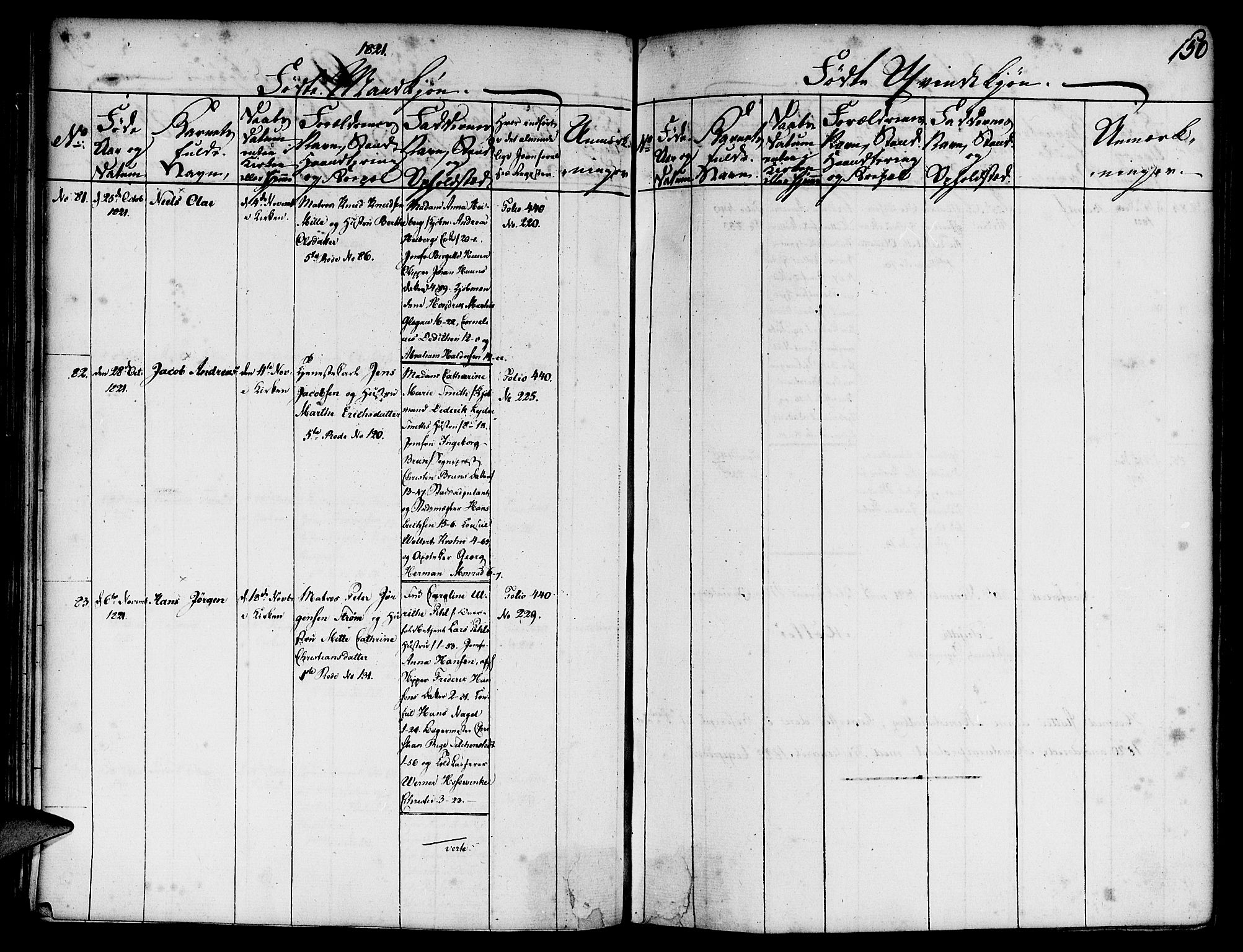 Nykirken Sokneprestembete, AV/SAB-A-77101/H/Haa/L0011: Parish register (official) no. A 11, 1816-1821, p. 150