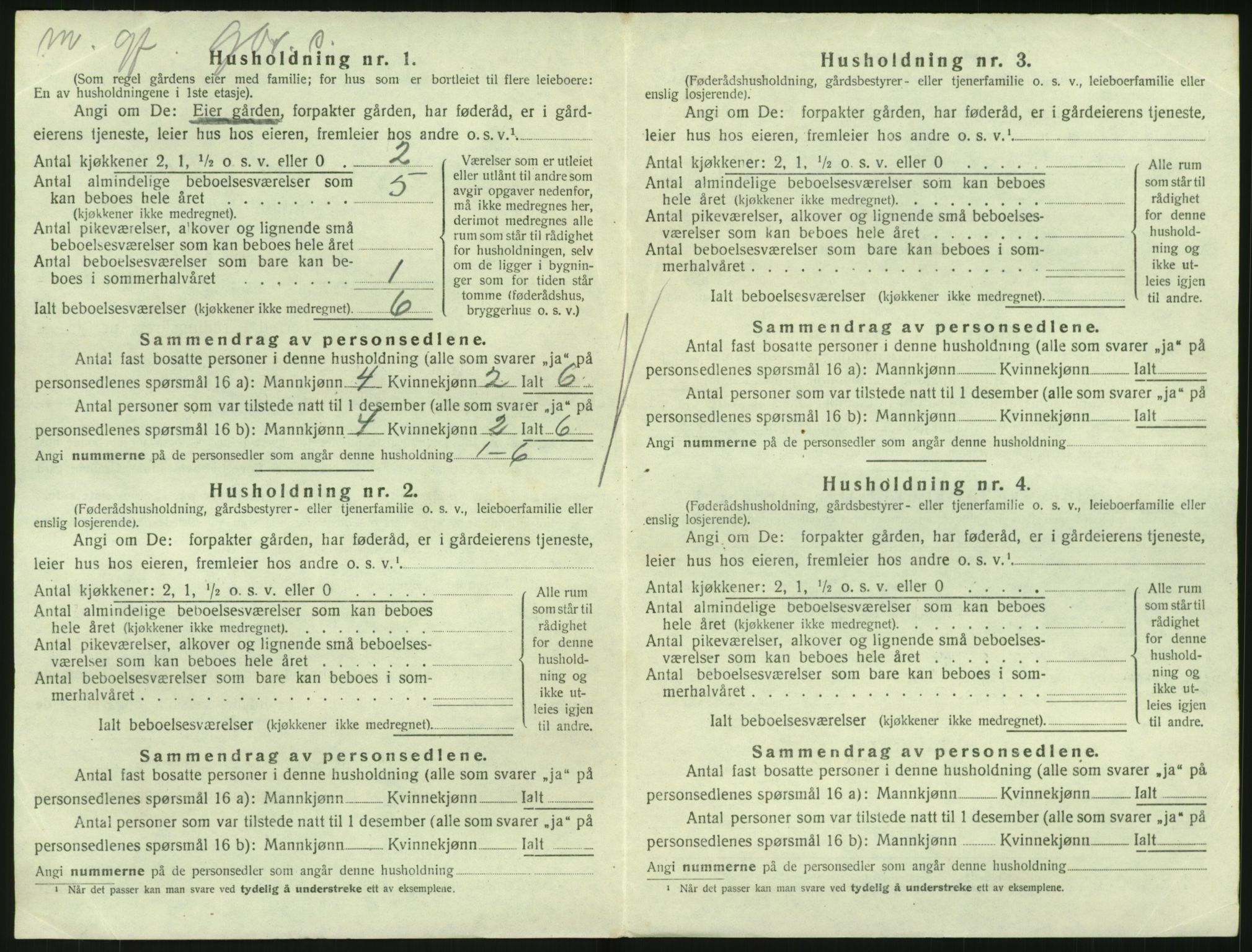 SAKO, 1920 census for Hedrum, 1920, p. 1408