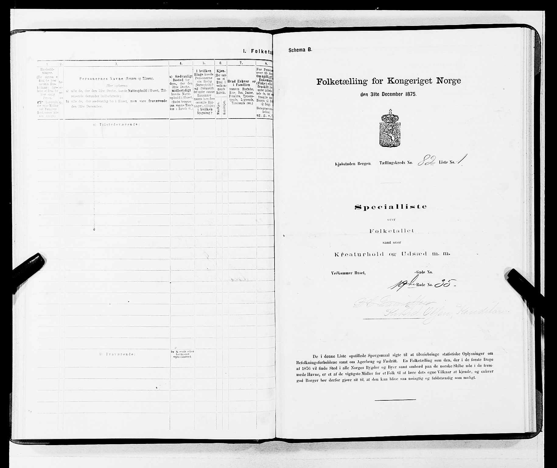 SAB, 1875 census for 1301 Bergen, 1875, p. 4394