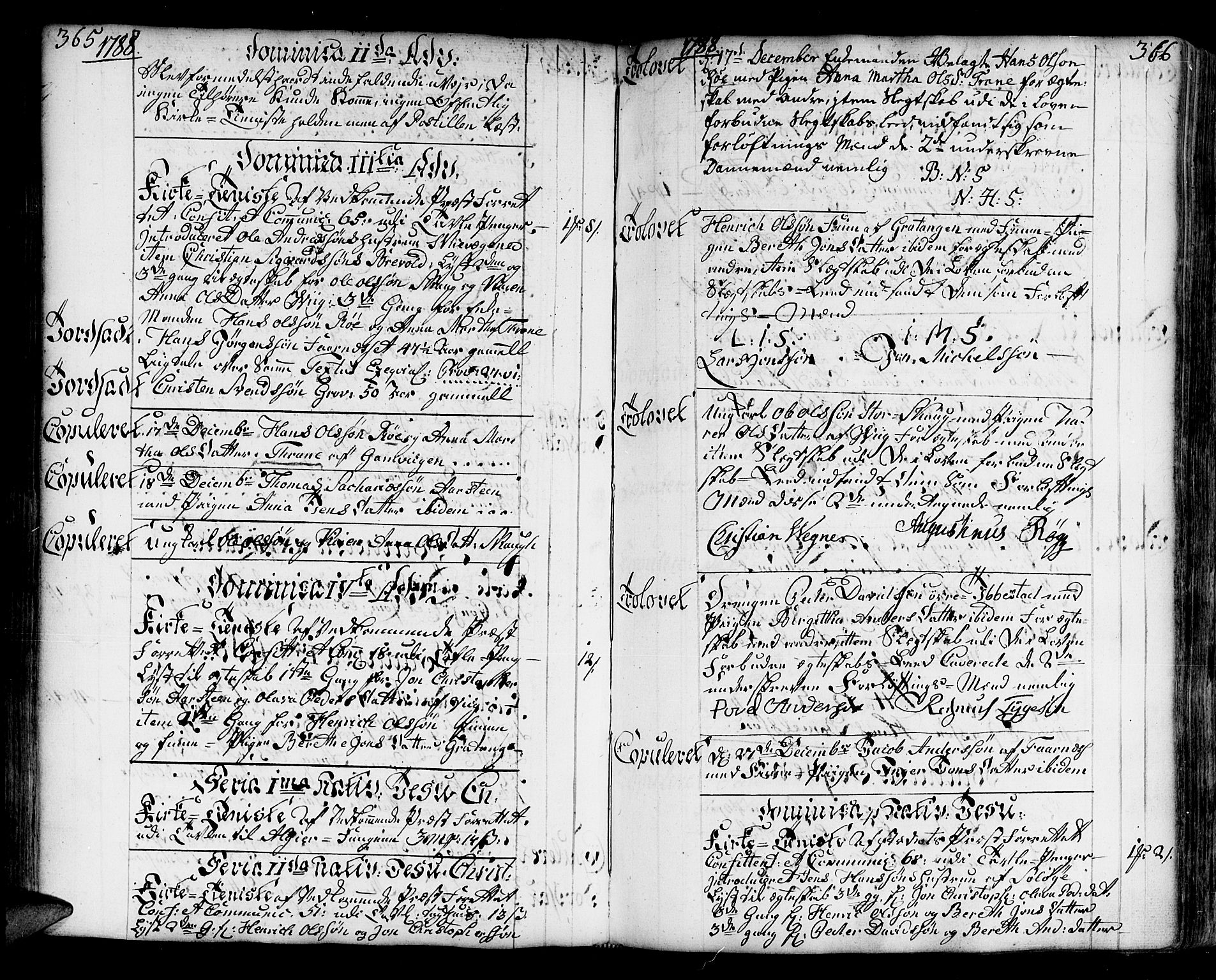 Ibestad sokneprestembete, AV/SATØ-S-0077/H/Ha/Haa/L0003kirke: Parish register (official) no. 3, 1776-1801, p. 365-366