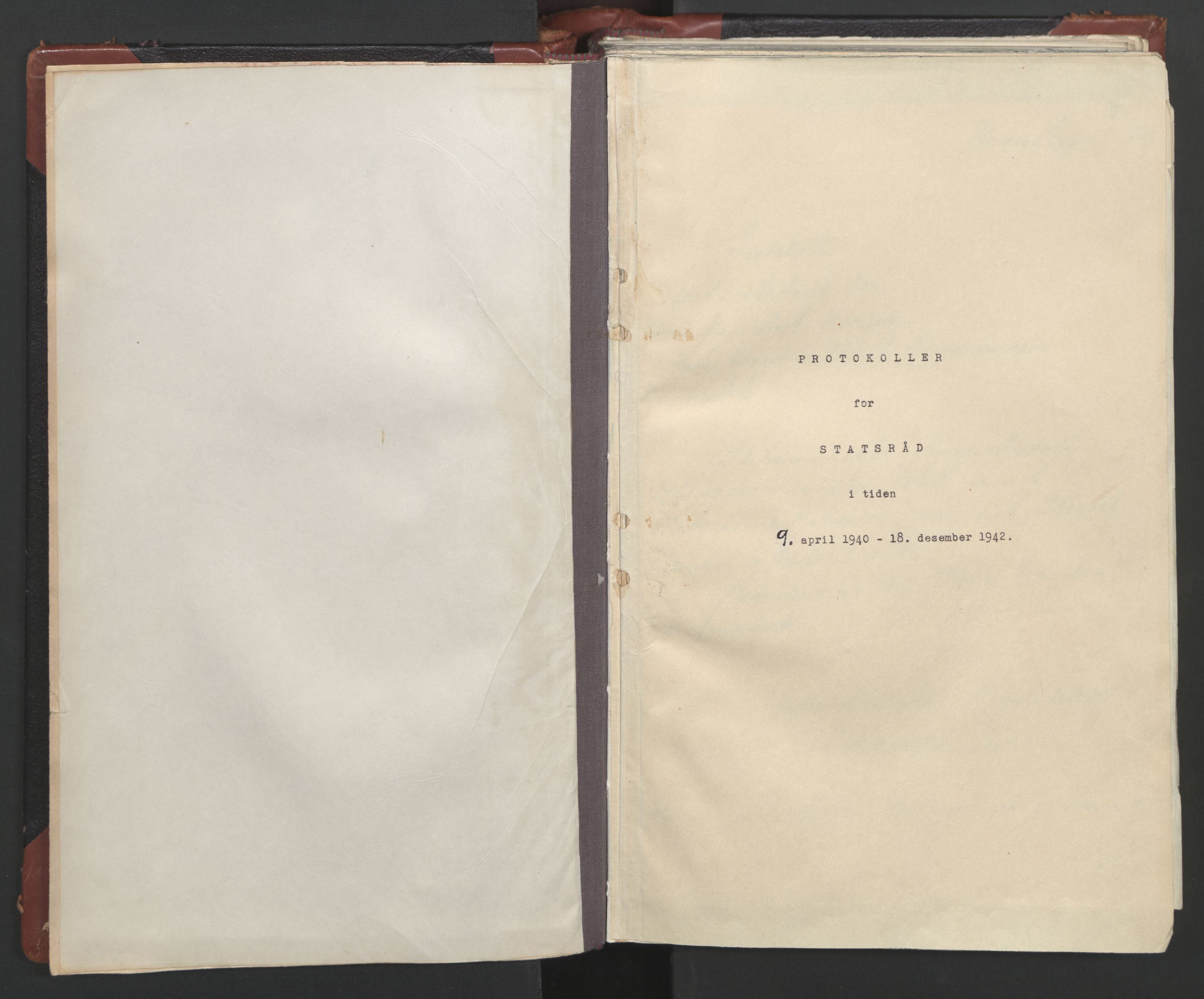 Statsrådssekretariatet, RA/S-1001/A/Ac/L0122: Kgl. res. (9/4) 17/4 1940 -18/12 1942, 1940-1942, p. 3