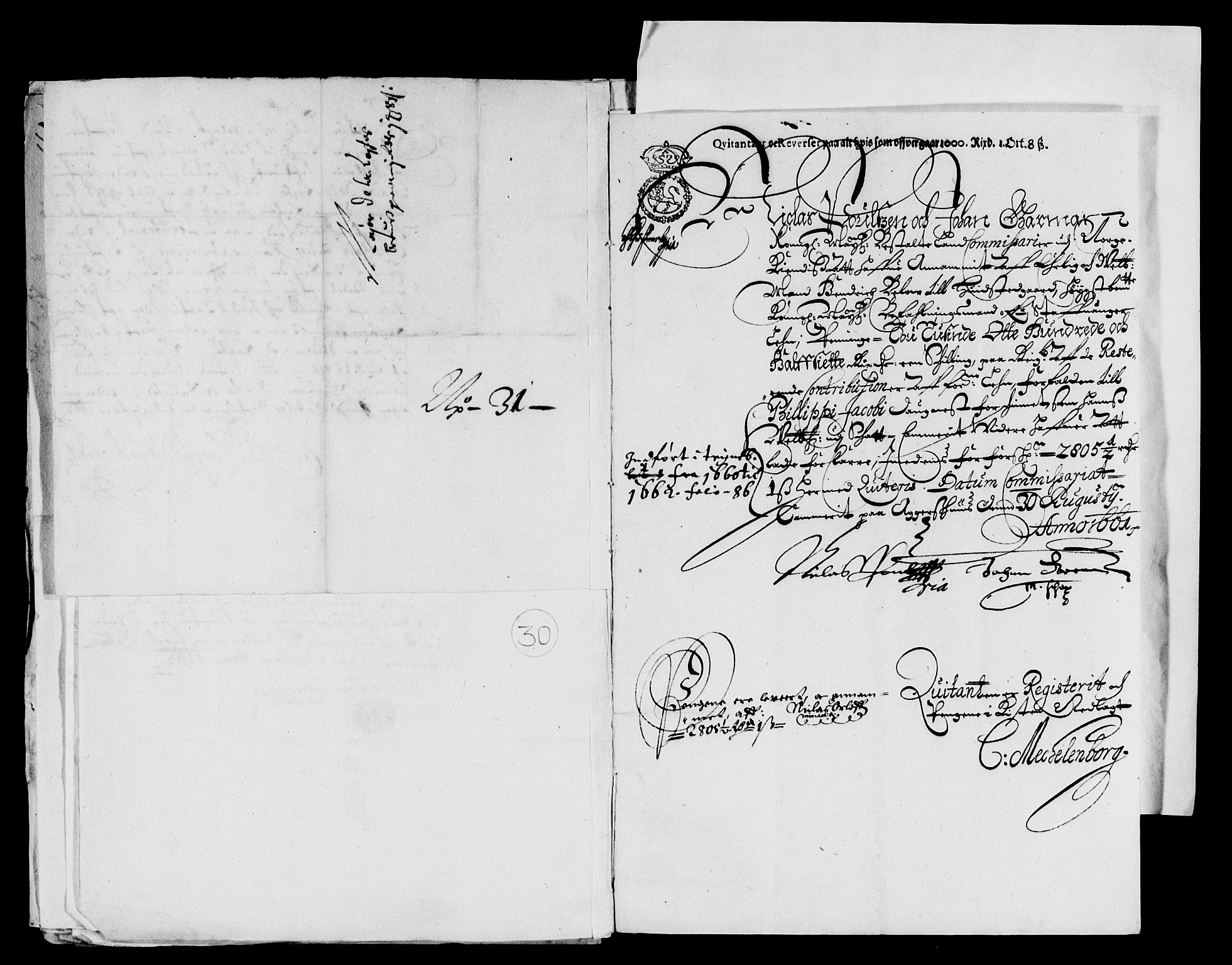 Rentekammeret inntil 1814, Reviderte regnskaper, Lensregnskaper, AV/RA-EA-5023/R/Rb/Rbs/L0044: Stavanger len, 1661-1662