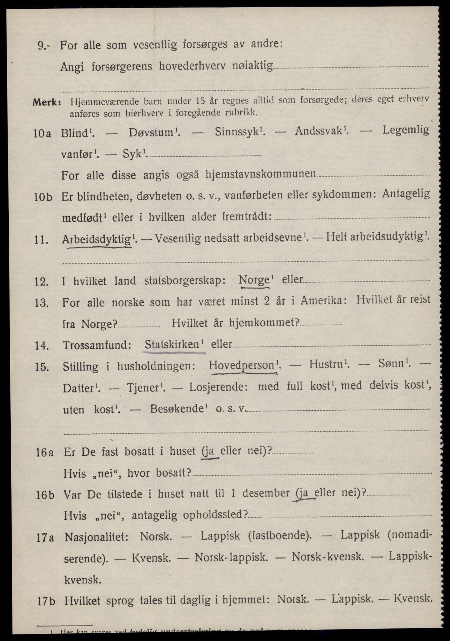 SAT, 1920 census for Fillan, 1920, p. 2297