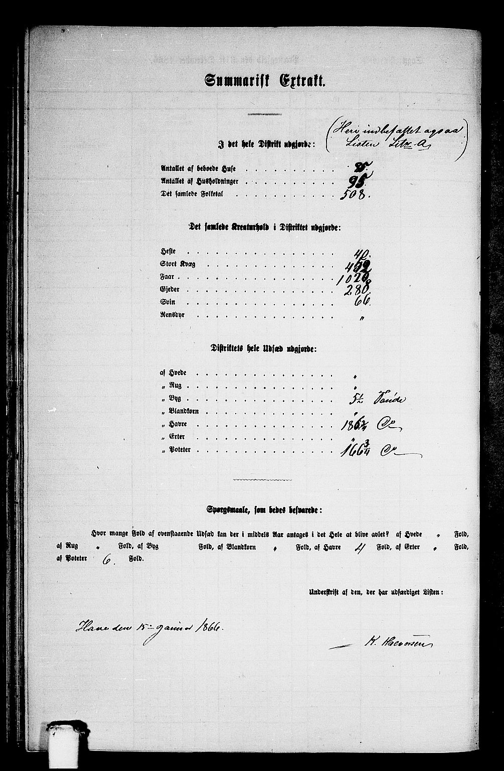 RA, 1865 census for Selje, 1865, p. 82