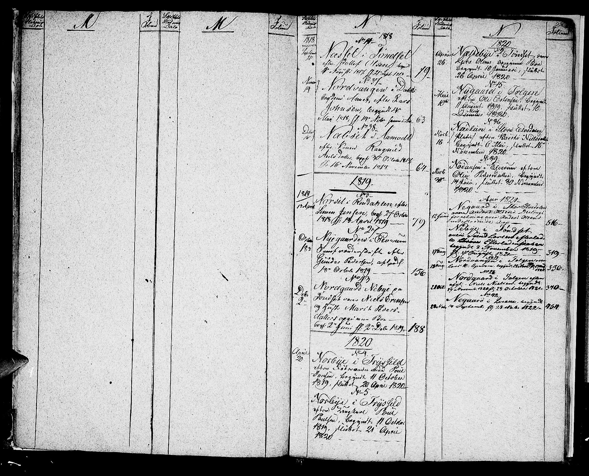 Østerdalen sorenskriveri, AV/SAH-TING-032/J/Ja/L0012: Skifteprotokoll, 1817-1823