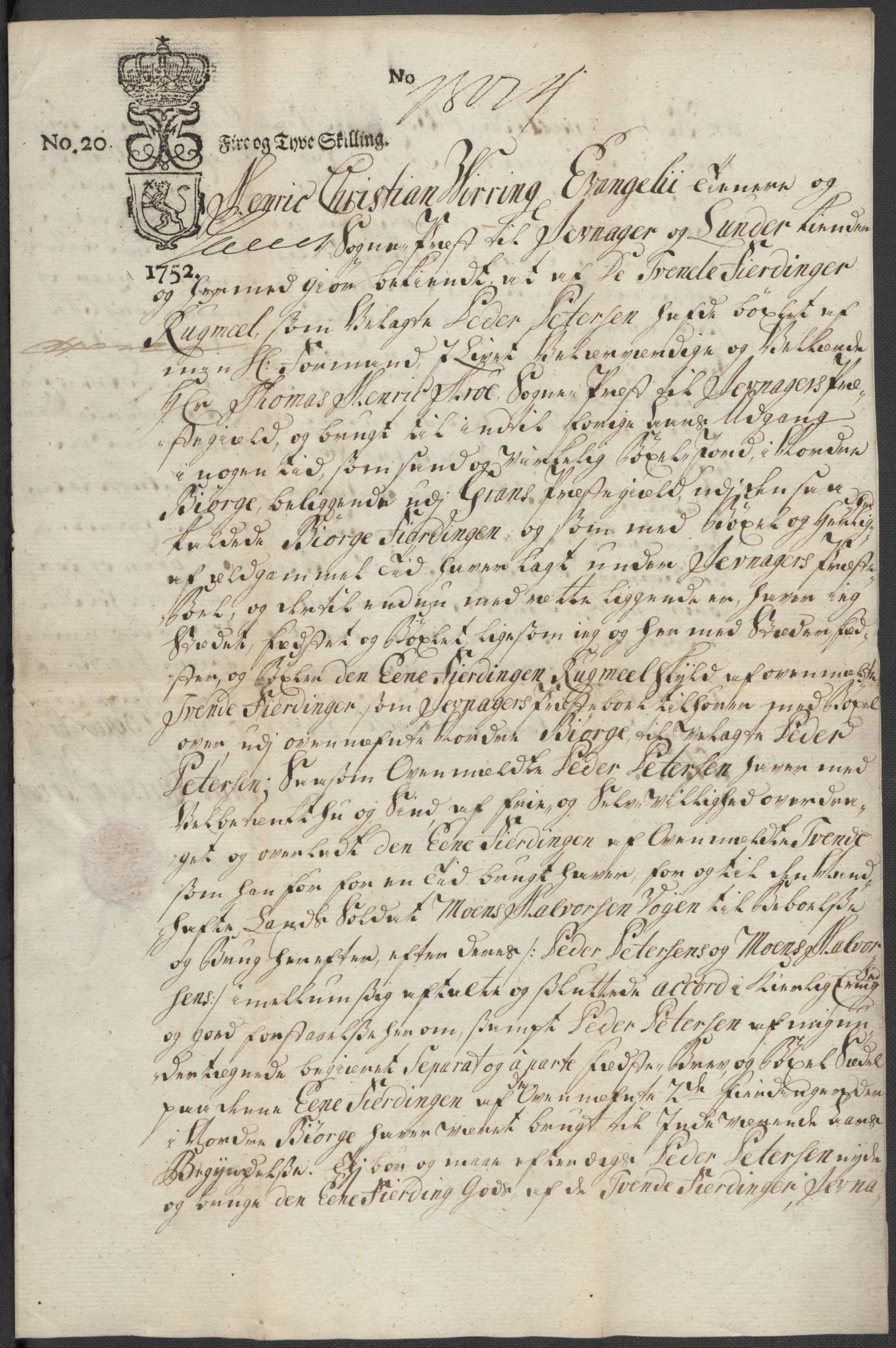 Riksarkivets diplomsamling, RA/EA-5965/F15/L0014: Prestearkiv - Oppland, 1696-1879, p. 89