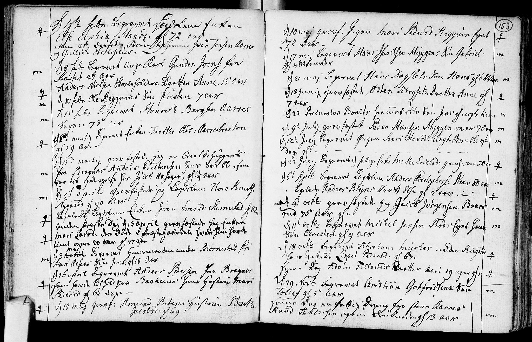 Røyken kirkebøker, SAKO/A-241/F/Fa/L0003: Parish register (official) no. 3, 1782-1813, p. 153
