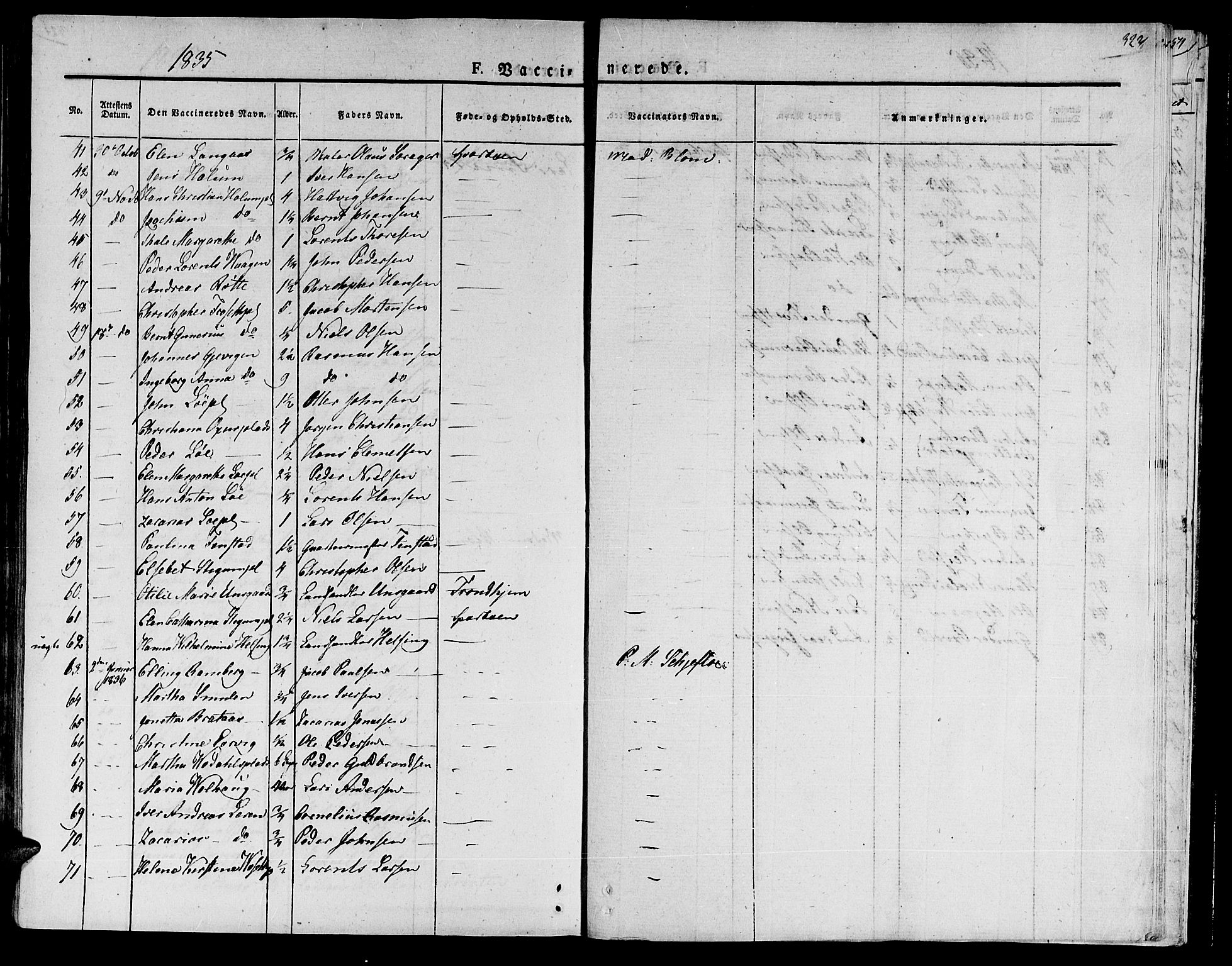 Ministerialprotokoller, klokkerbøker og fødselsregistre - Nord-Trøndelag, AV/SAT-A-1458/735/L0336: Parish register (official) no. 735A05 /1, 1825-1835, p. 322