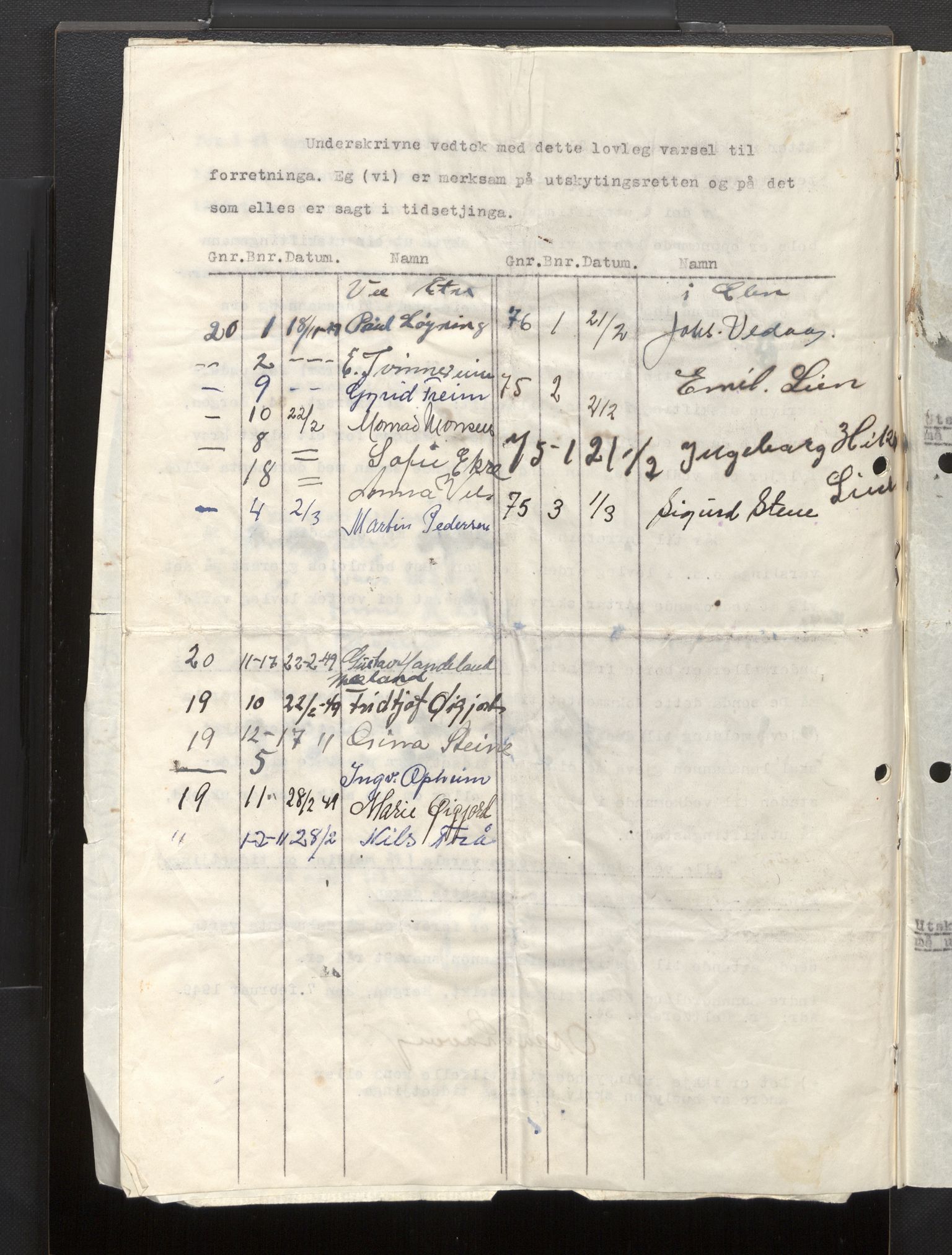 Hordaland jordskiftedøme - VII Indre Sunnhordland jordskiftedistrikt, AV/SAB-A-7401/B/Bb/L0003: Etne gnr. 14-23, 1949-1953, p. 8