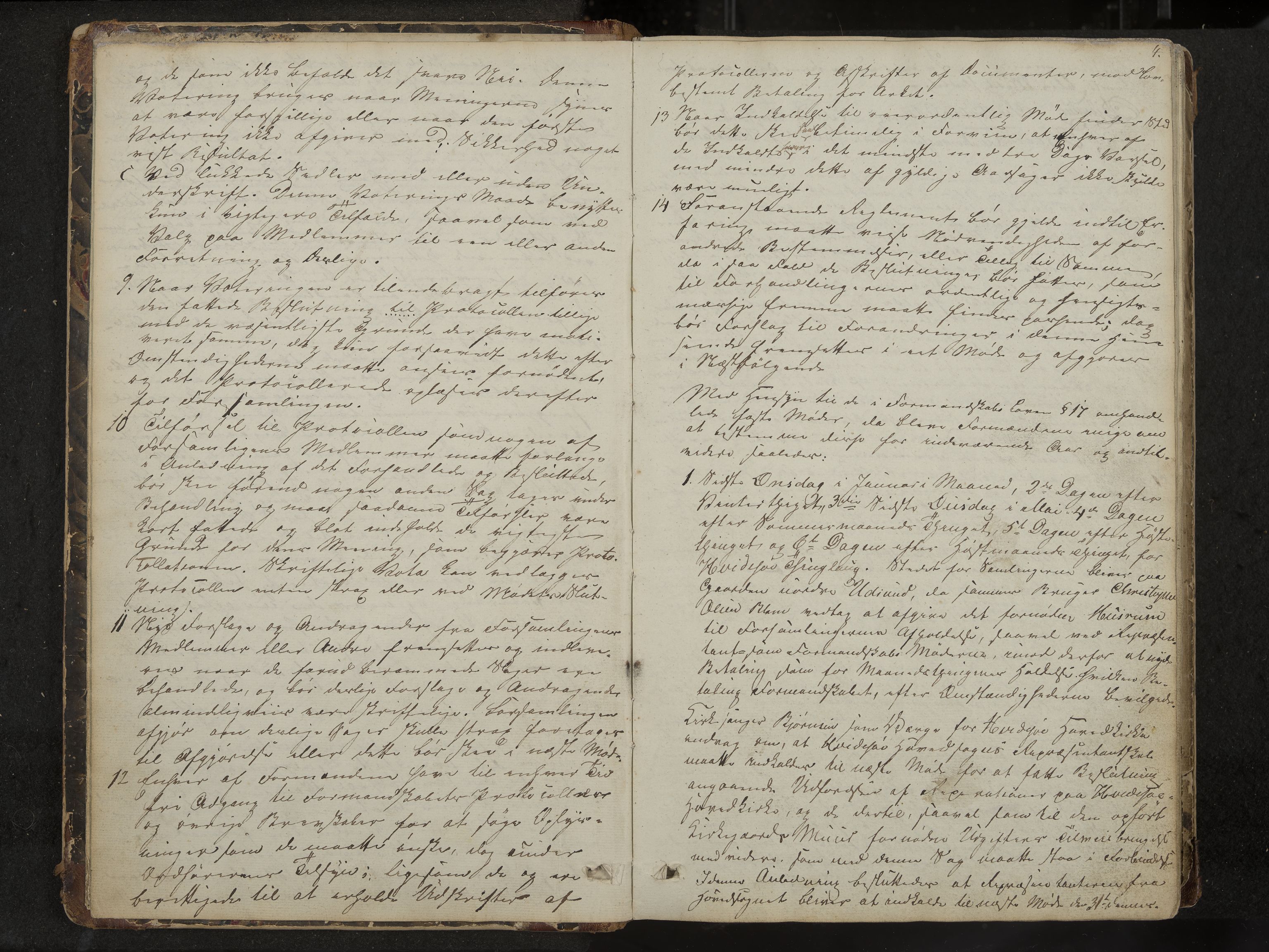 Kviteseid formannskap og sentraladministrasjon, IKAK/0829021/A/Aa/L0001: Møtebok med register, 1837-1866, p. 4