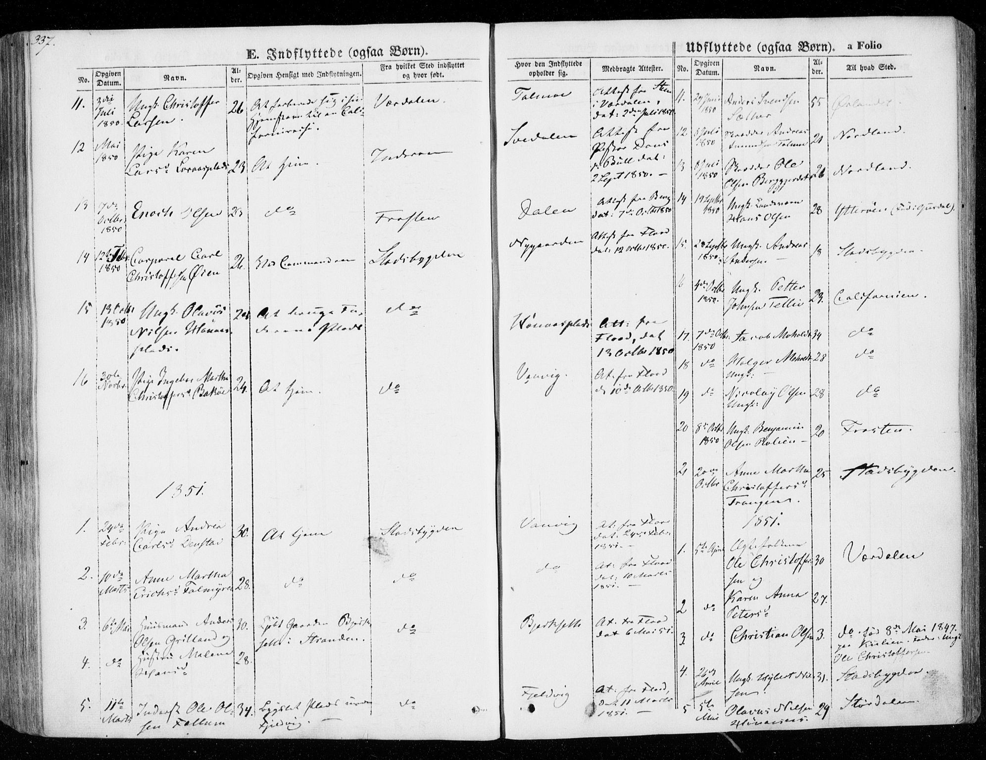 Ministerialprotokoller, klokkerbøker og fødselsregistre - Nord-Trøndelag, SAT/A-1458/701/L0007: Parish register (official) no. 701A07 /1, 1842-1854, p. 337