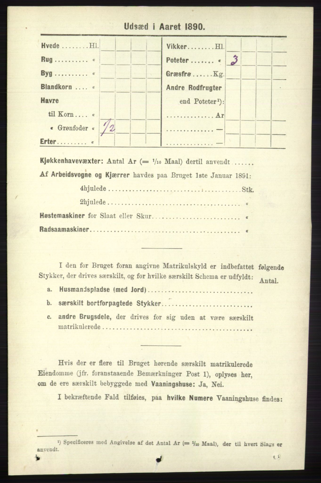 RA, 1891 census for 0712 Skoger, 1891, p. 5198