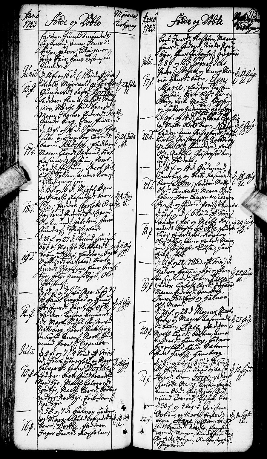Aurskog prestekontor Kirkebøker, SAO/A-10304a/F/Fa/L0002: Parish register (official) no. I 2, 1735-1766, p. 113