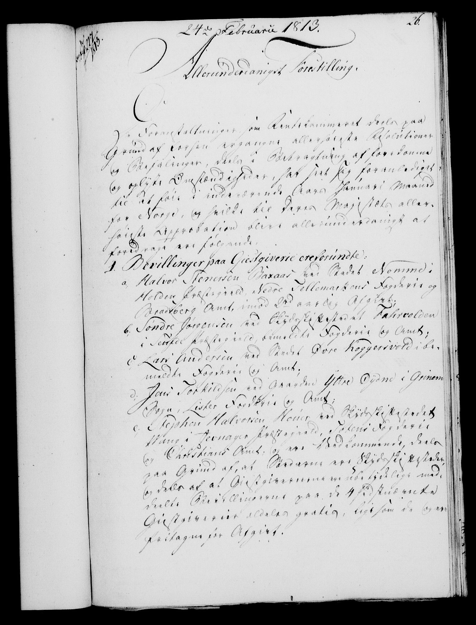Rentekammeret, Kammerkanselliet, RA/EA-3111/G/Gf/Gfa/L0095: Norsk relasjons- og resolusjonsprotokoll (merket RK 52.95), 1813-1814, p. 115