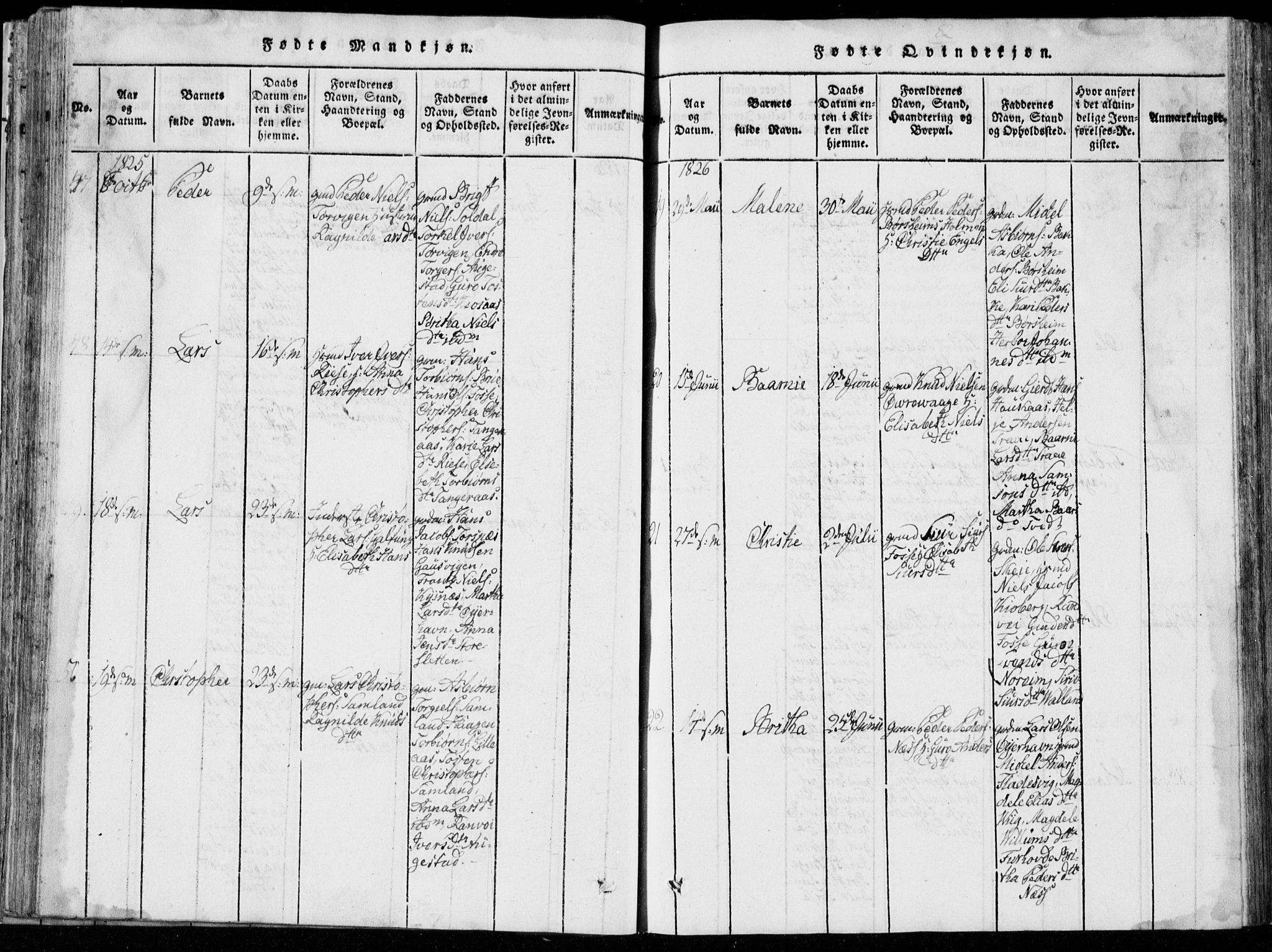 Strandebarm sokneprestembete, AV/SAB-A-78401/H/Hab: Parish register (copy) no. A  1, 1816-1826, p. 82