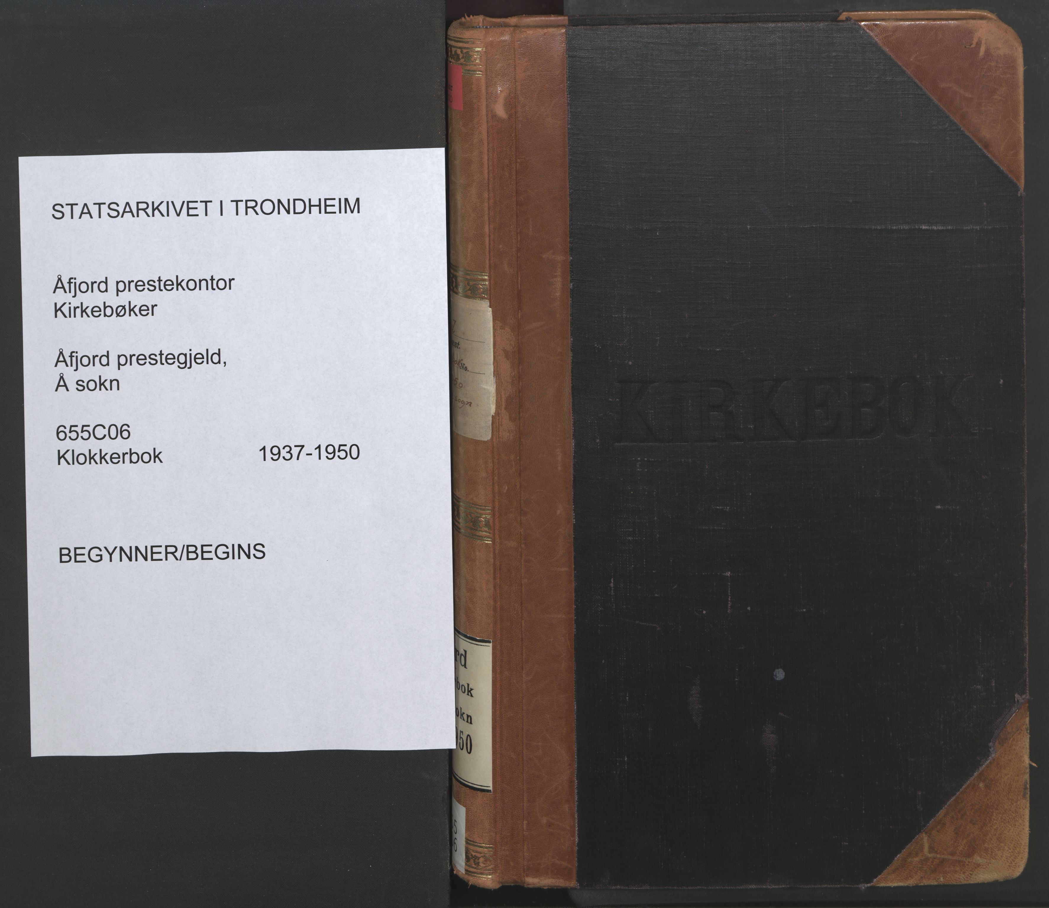 Ministerialprotokoller, klokkerbøker og fødselsregistre - Sør-Trøndelag, SAT/A-1456/655/L0690: Parish register (copy) no. 655C06, 1937-1950