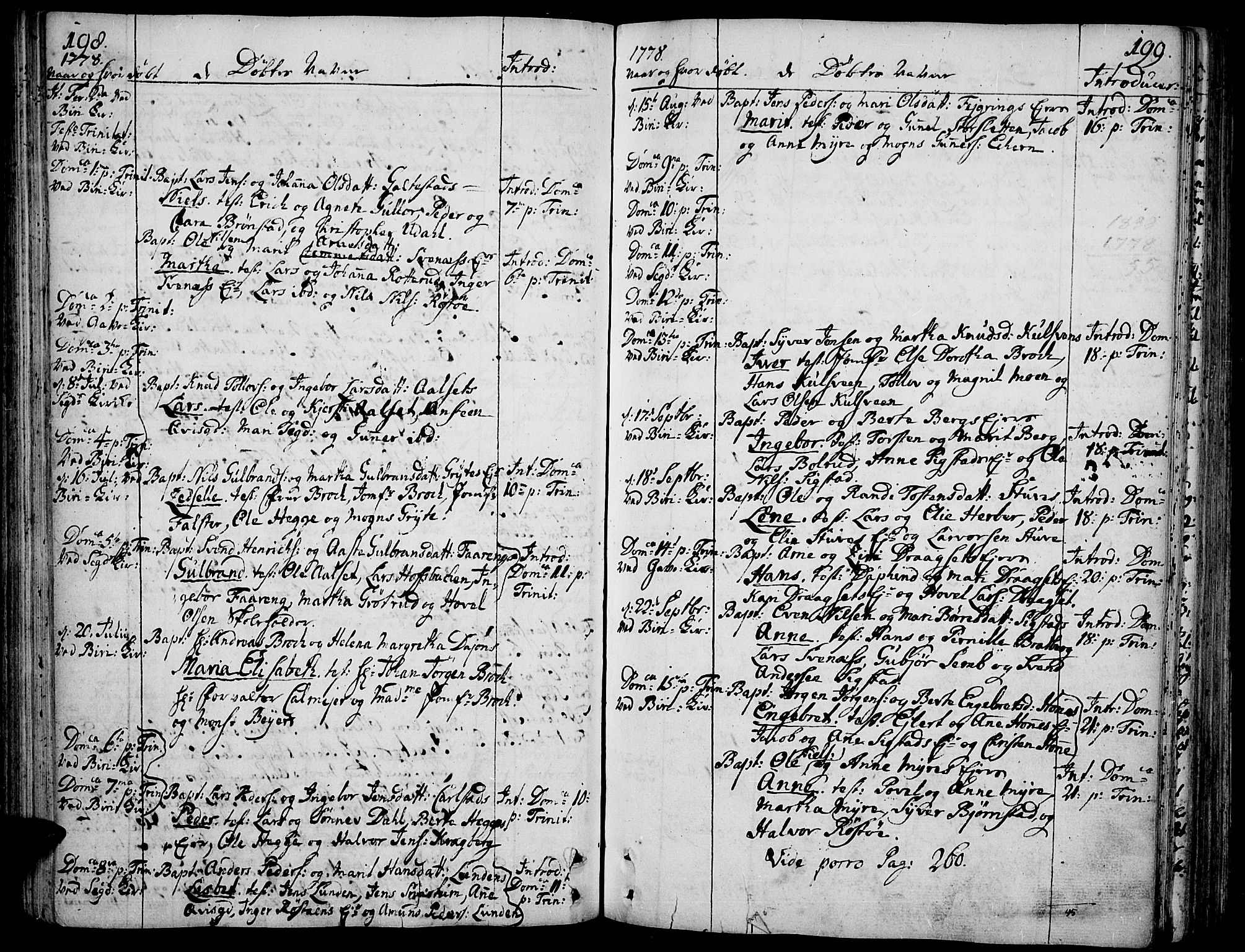 Biri prestekontor, AV/SAH-PREST-096/H/Ha/Haa/L0002: Parish register (official) no. 2, 1754-1789, p. 198-199