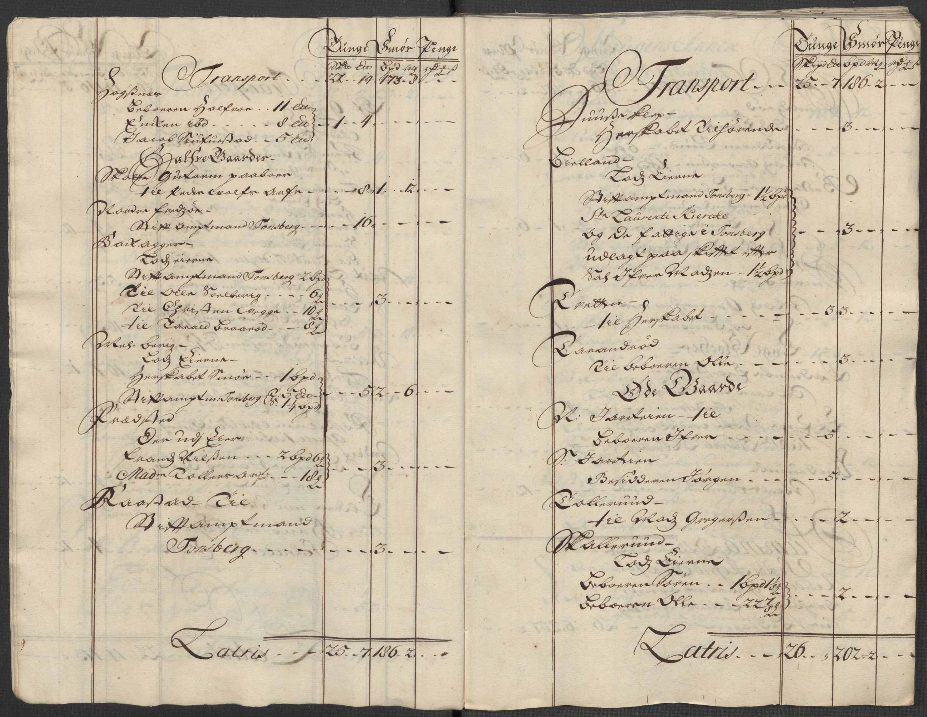Rentekammeret inntil 1814, Reviderte regnskaper, Fogderegnskap, RA/EA-4092/R32/L1879: Fogderegnskap Jarlsberg grevskap, 1714-1715, p. 18