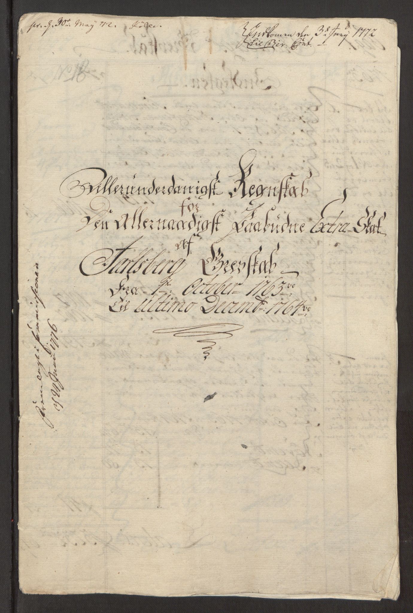 Rentekammeret inntil 1814, Reviderte regnskaper, Fogderegnskap, RA/EA-4092/R32/L1960: Ekstraskatten Jarlsberg grevskap, 1762-1772, p. 56