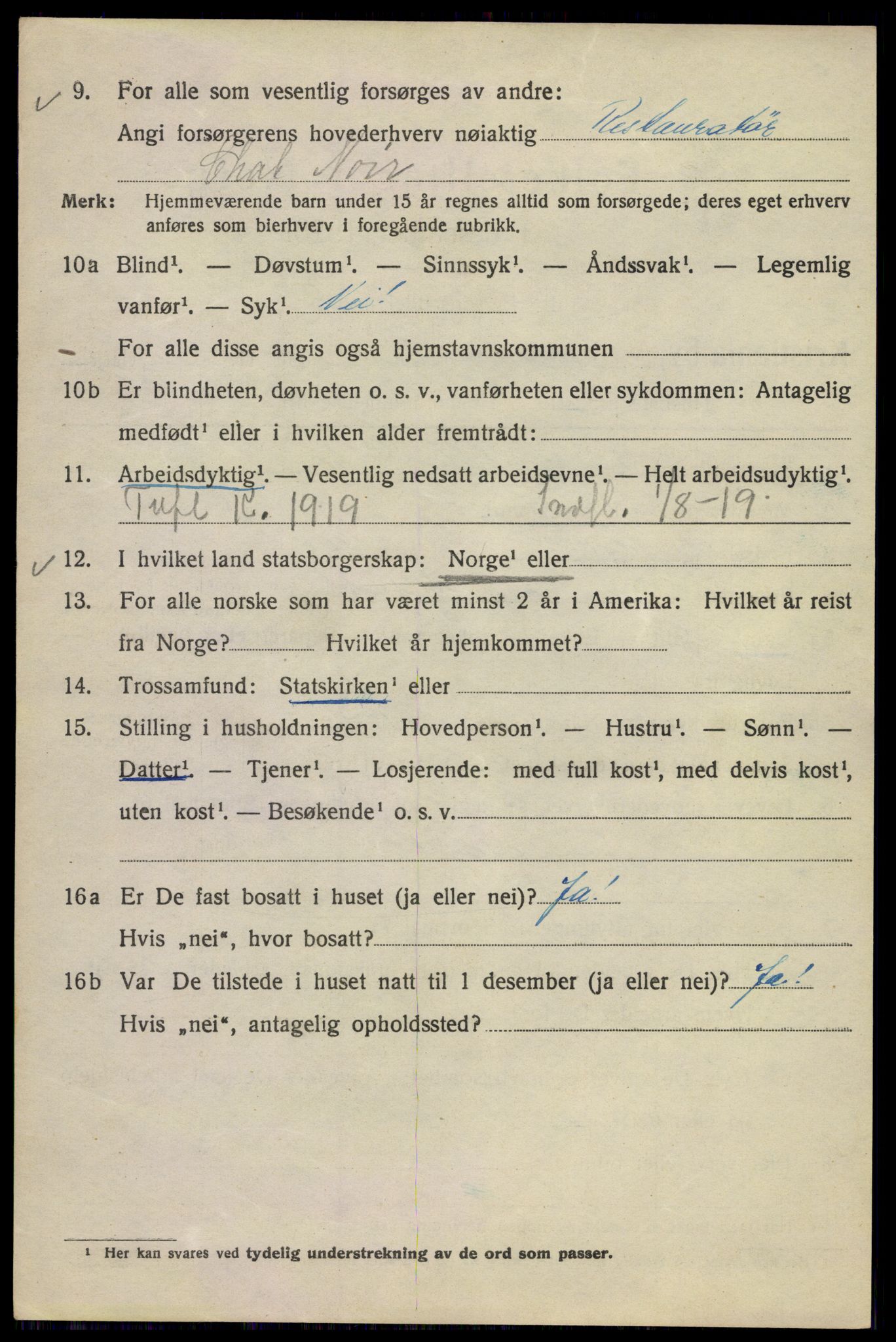 SAO, 1920 census for Kristiania, 1920, p. 617166