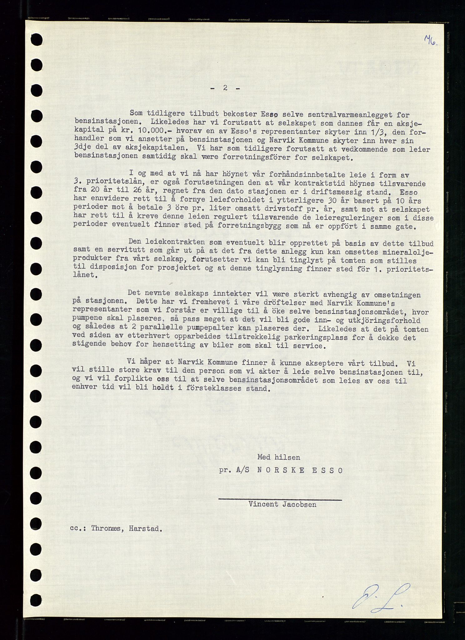 Pa 0982 - Esso Norge A/S, AV/SAST-A-100448/A/Aa/L0001/0002: Den administrerende direksjon Board minutes (styrereferater) / Den administrerende direksjon Board minutes (styrereferater), 1960-1961, p. 123