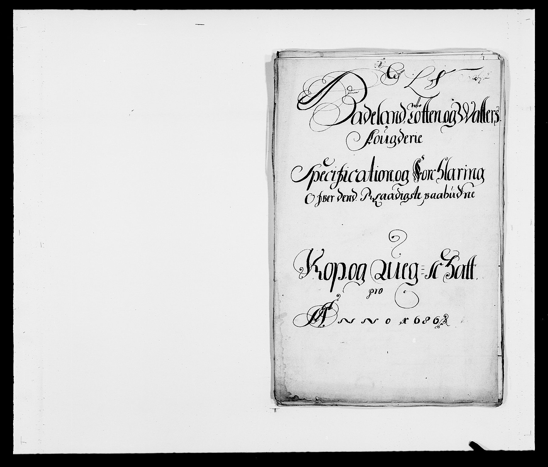 Rentekammeret inntil 1814, Reviderte regnskaper, Fogderegnskap, RA/EA-4092/R18/L1285: Fogderegnskap Hadeland, Toten og Valdres, 1686, p. 218