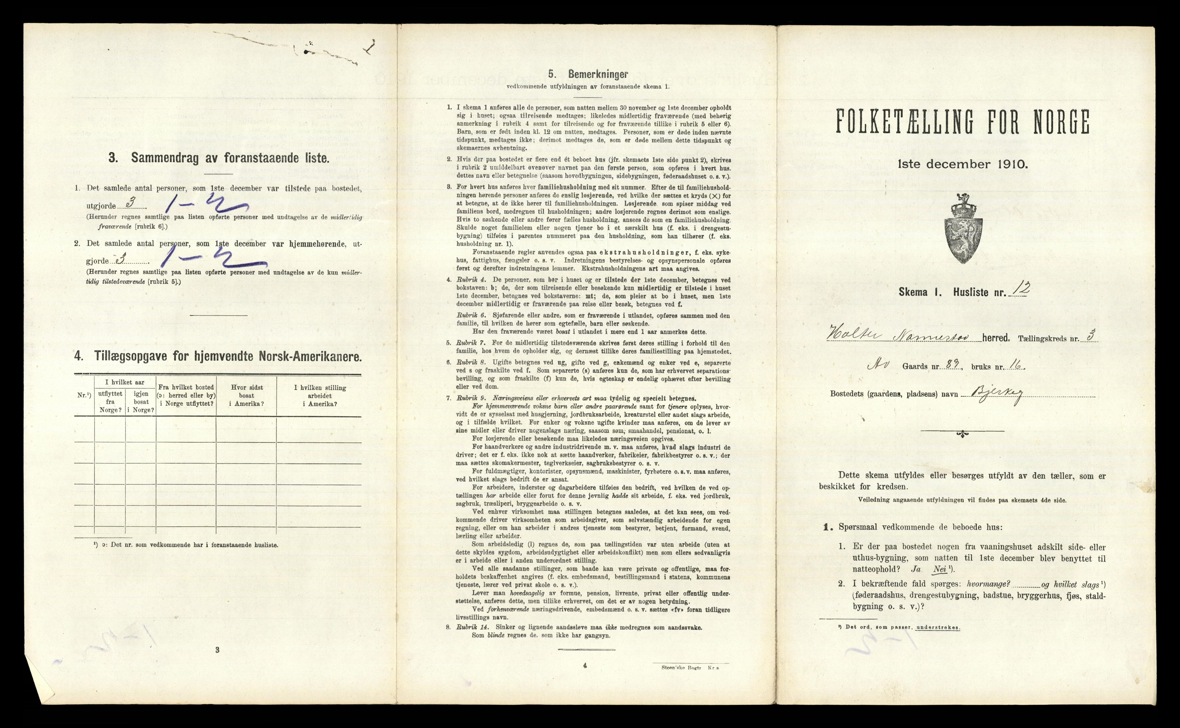 RA, 1910 census for Nannestad, 1910, p. 347