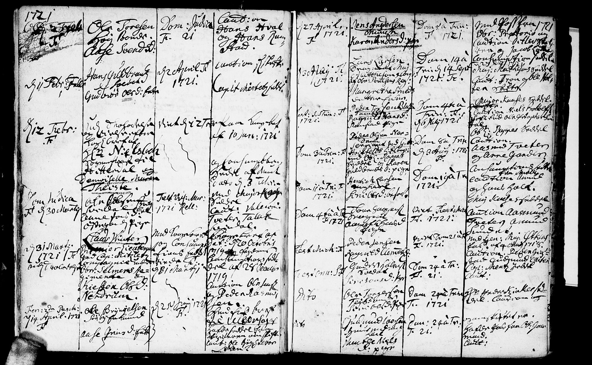 Fet prestekontor Kirkebøker, AV/SAO-A-10370a/F/Fa/L0001: Parish register (official) no. I 1, 1716-1751, p. 7