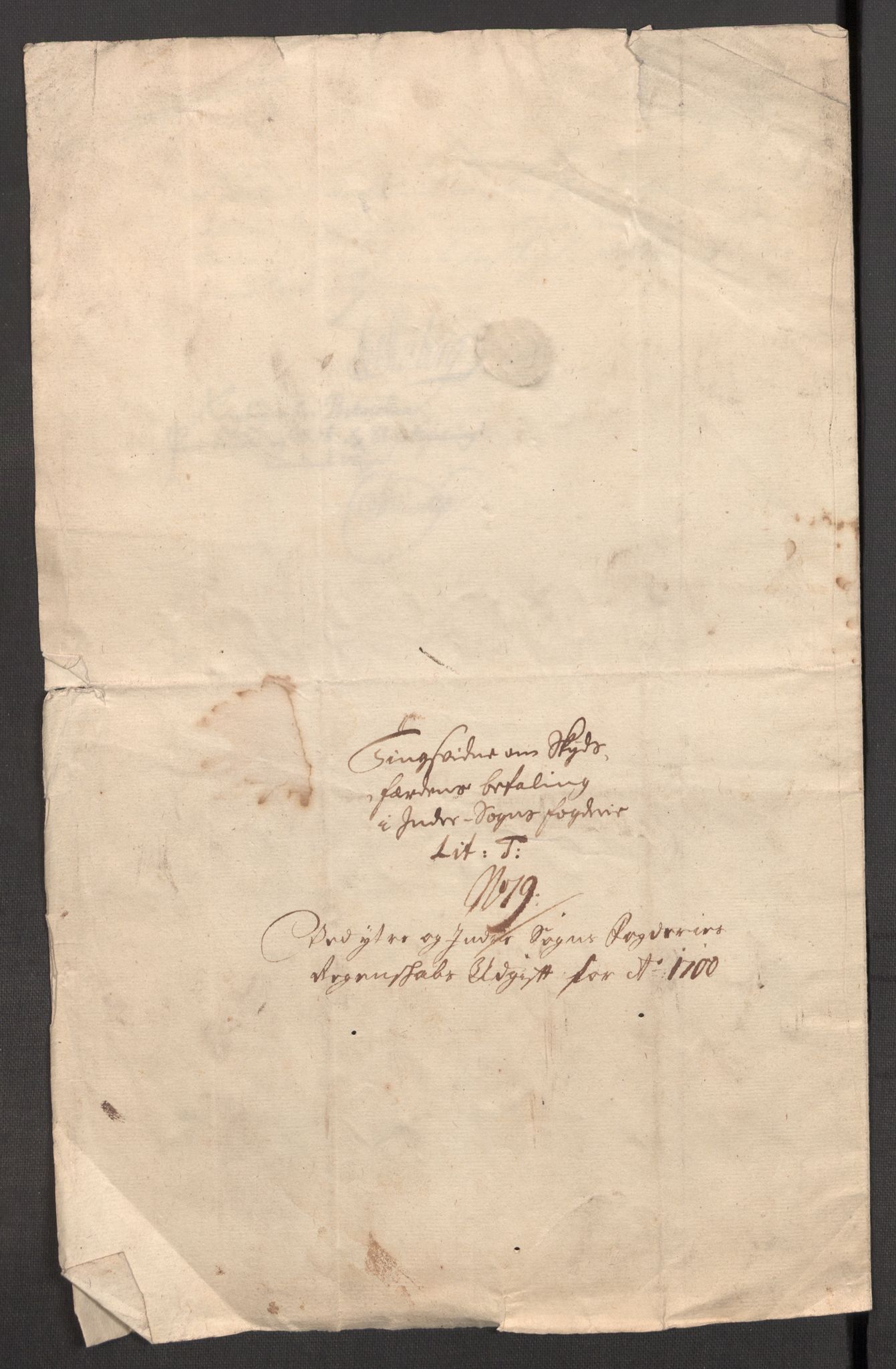 Rentekammeret inntil 1814, Reviderte regnskaper, Fogderegnskap, AV/RA-EA-4092/R52/L3311: Fogderegnskap Sogn, 1700-1701, p. 284