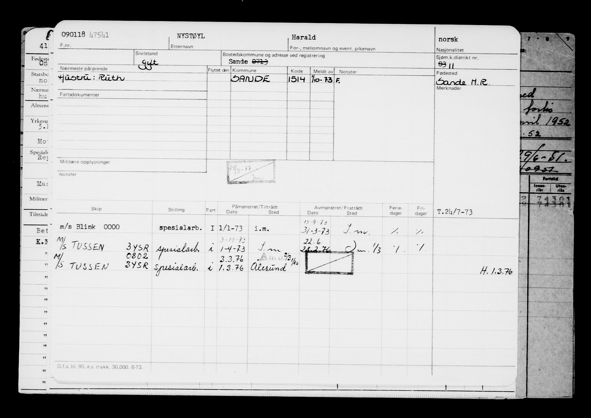 Direktoratet for sjømenn, AV/RA-S-3545/G/Gb/L0154: Hovedkort, 1917-1918, p. 516