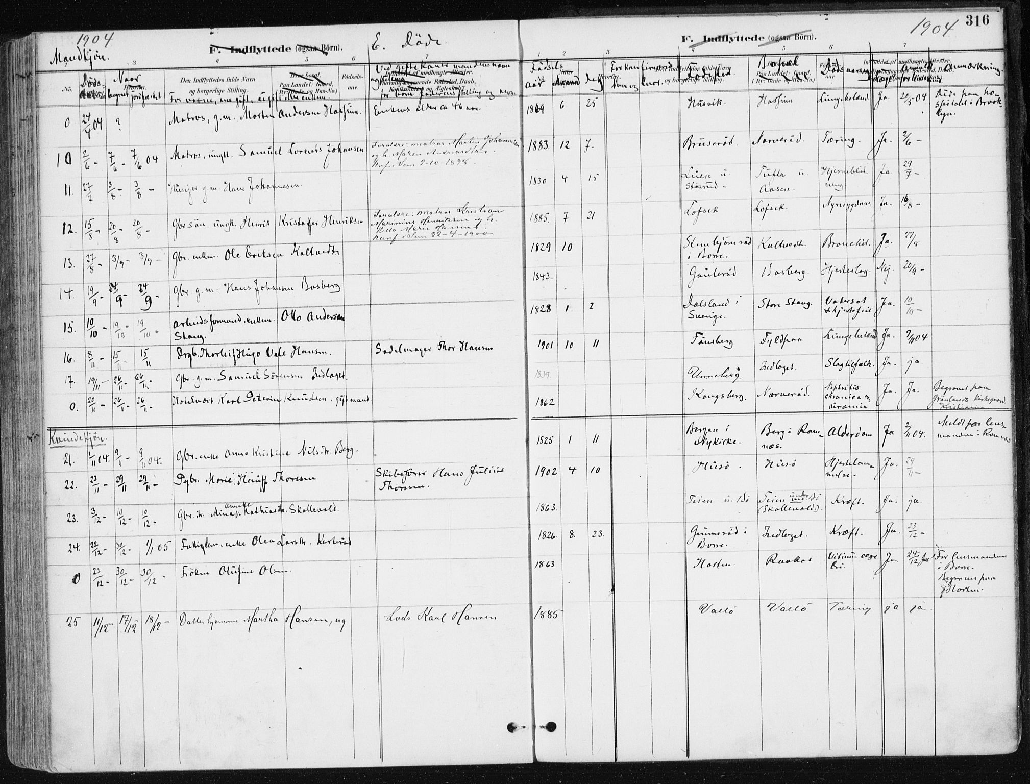 Sem kirkebøker, AV/SAKO-A-5/F/Fb/L0005: Parish register (official) no. II 5, 1892-1904, p. 316