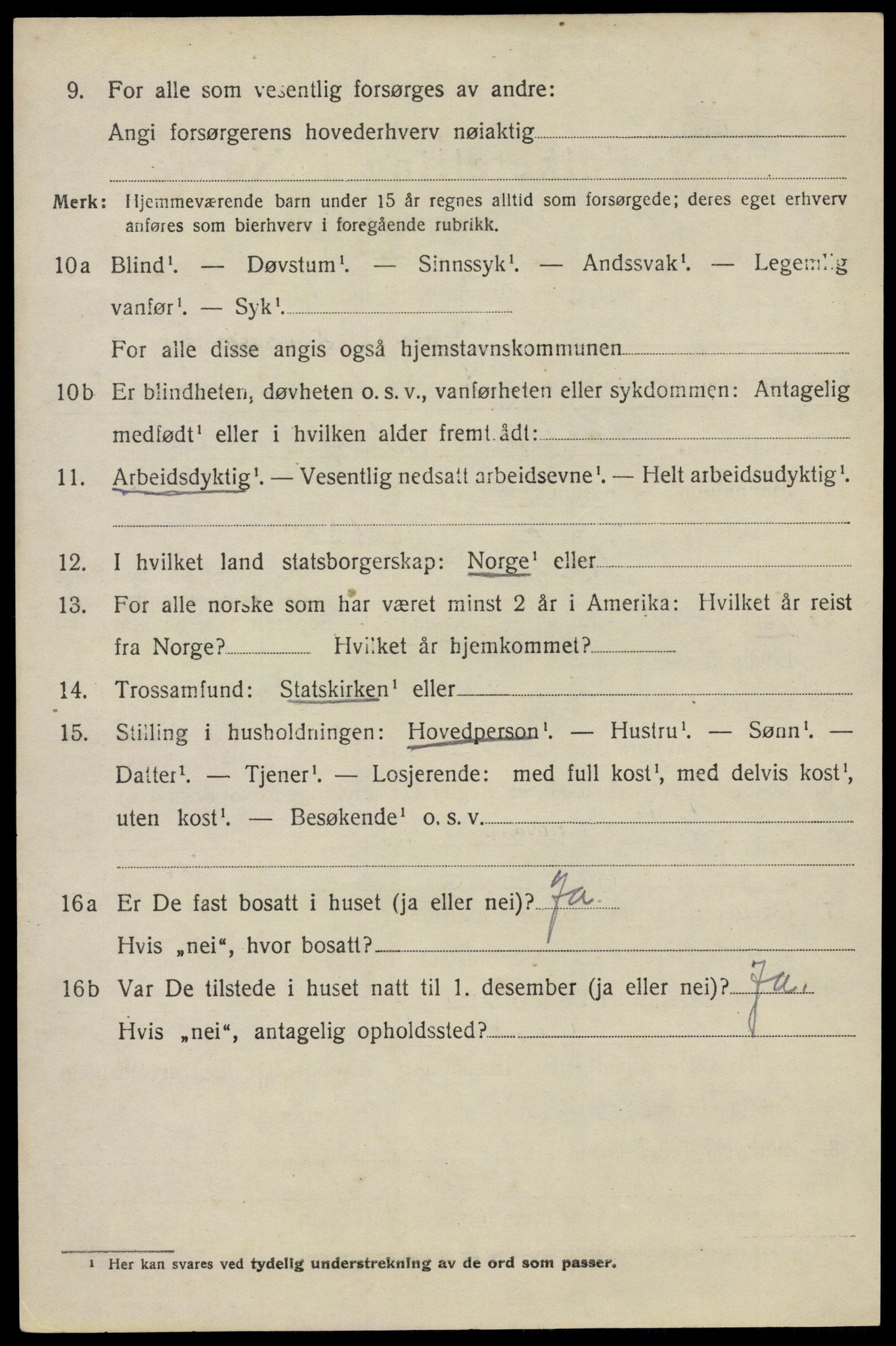 SAO, 1920 census for Råde, 1920, p. 3236