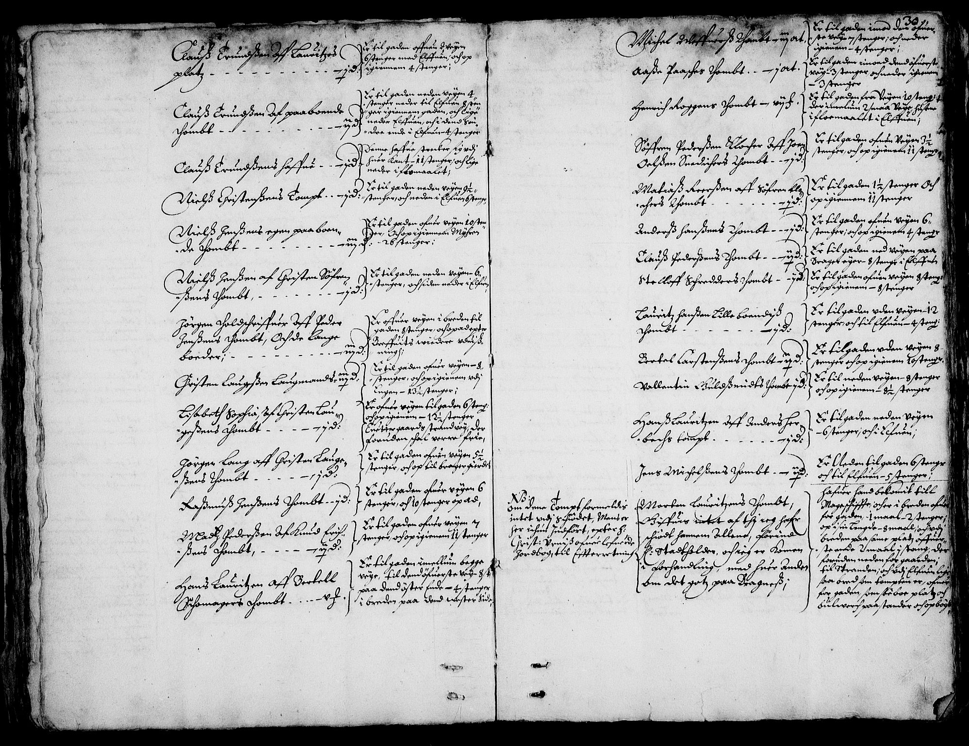 Rentekammeret inntil 1814, Realistisk ordnet avdeling, AV/RA-EA-4070/On/L0001/0002: Statens gods / [Jj 2]: Jordebok og forklaring over atkomstene til Hannibal Sehesteds gods, 1651, p. 29b-30a