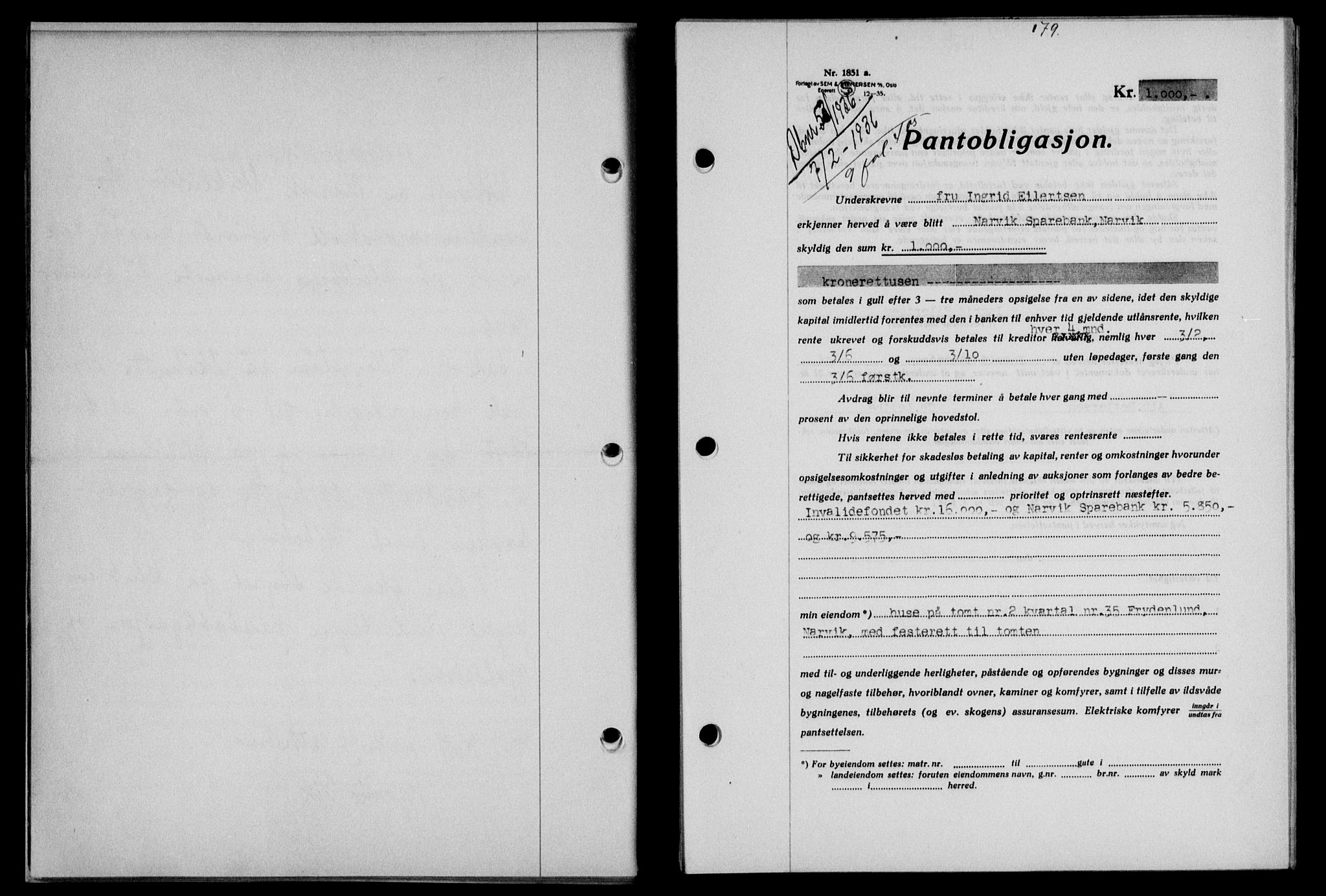 Narvik sorenskriveri, SAT/A-0002/1/2/2C/2Ca/L0011: Mortgage book no. 14, 1935-1937, Deed date: 07.02.1936