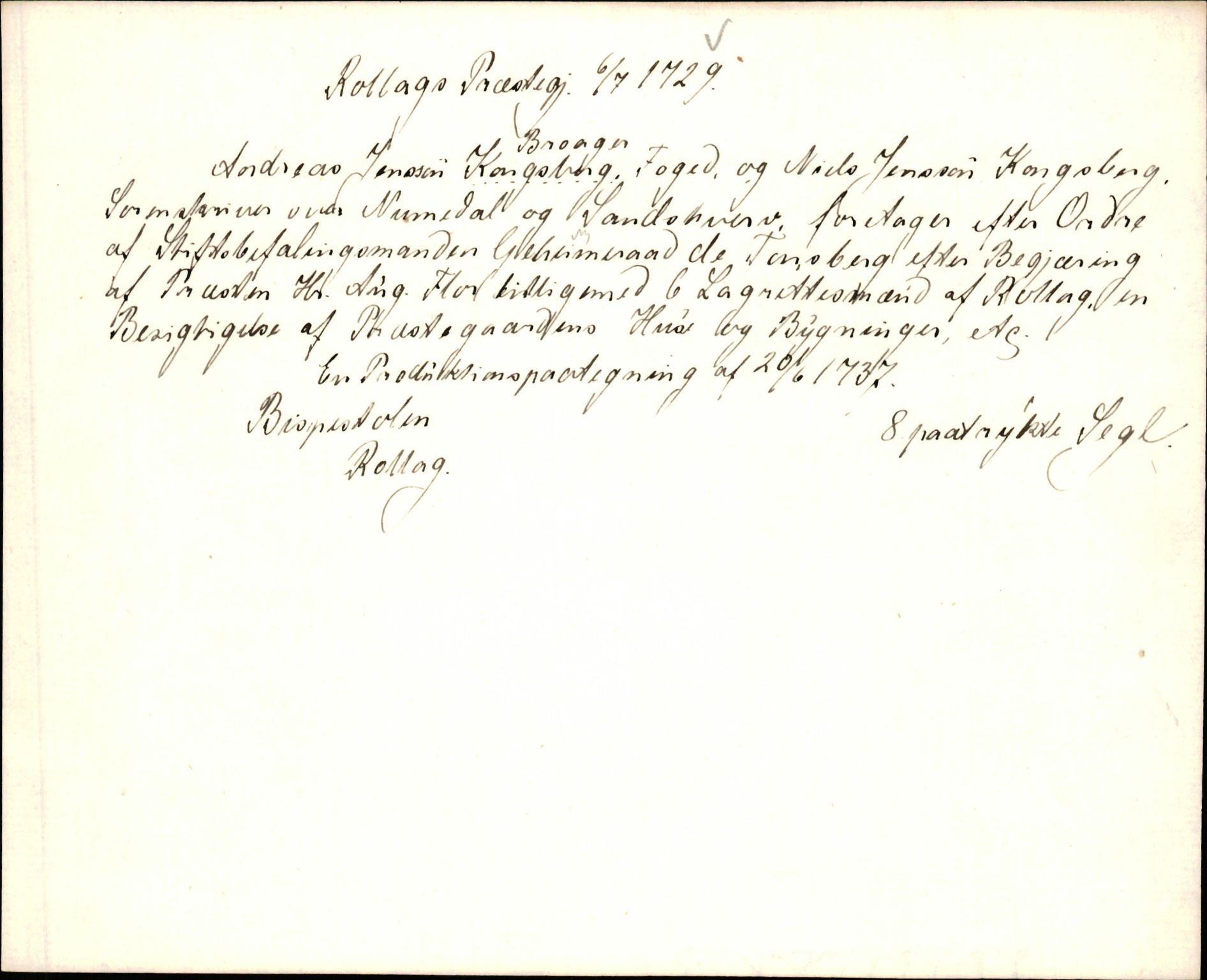 Riksarkivets diplomsamling, AV/RA-EA-5965/F35/F35k/L0002: Regestsedler: Prestearkiver fra Hedmark, Oppland, Buskerud og Vestfold, p. 315