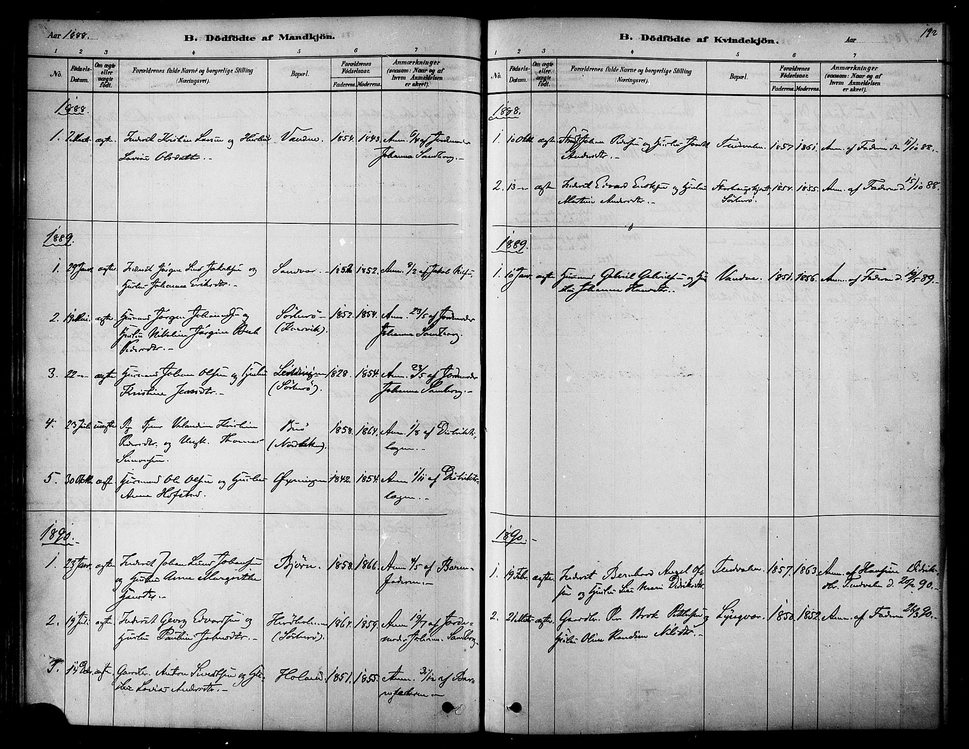 Ministerialprotokoller, klokkerbøker og fødselsregistre - Nordland, SAT/A-1459/834/L0507: Parish register (official) no. 834A05, 1878-1892, p. 192