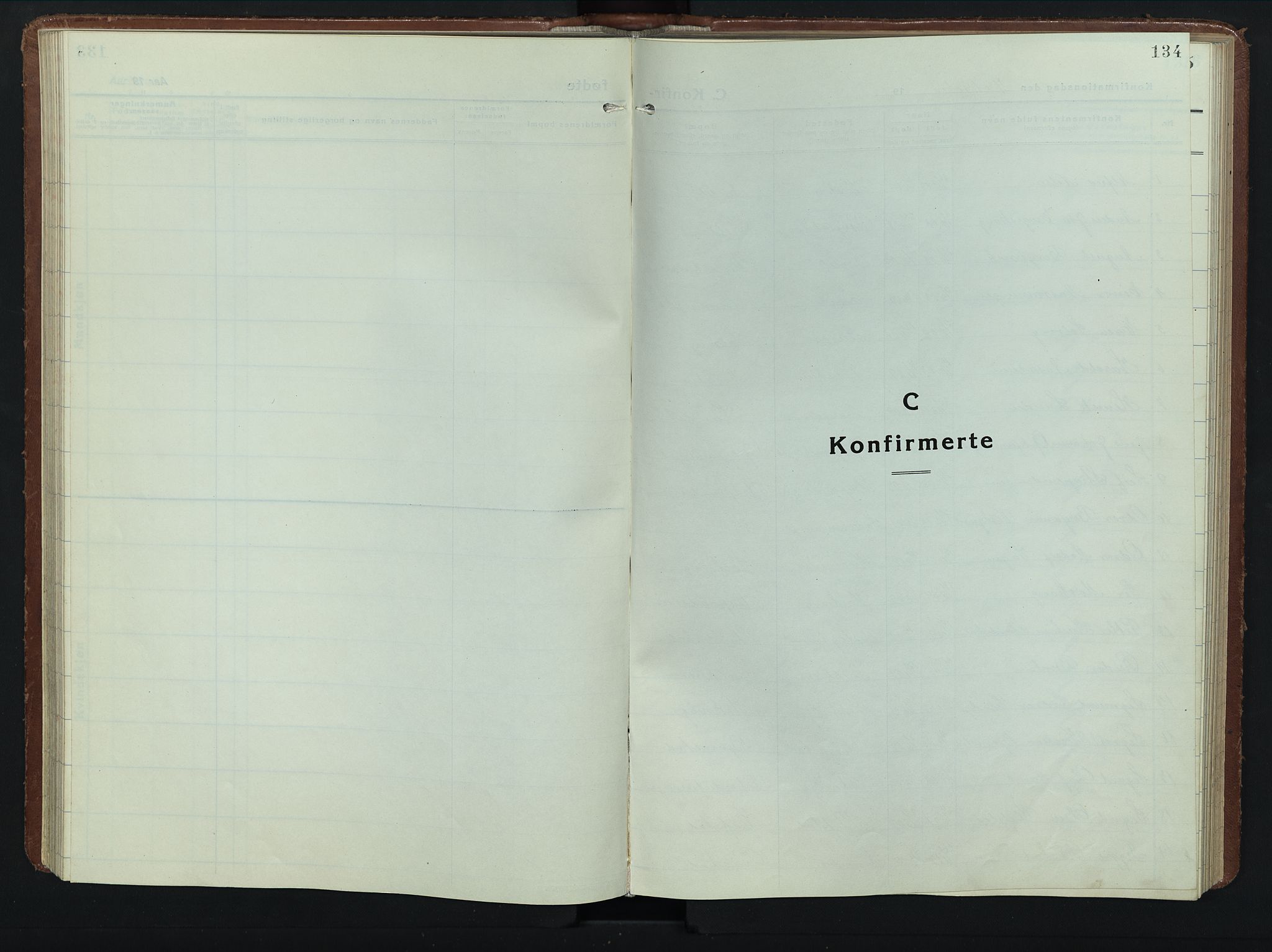 Romedal prestekontor, SAH/PREST-004/L/L0015: Parish register (copy) no. 15, 1923-1949, p. 134