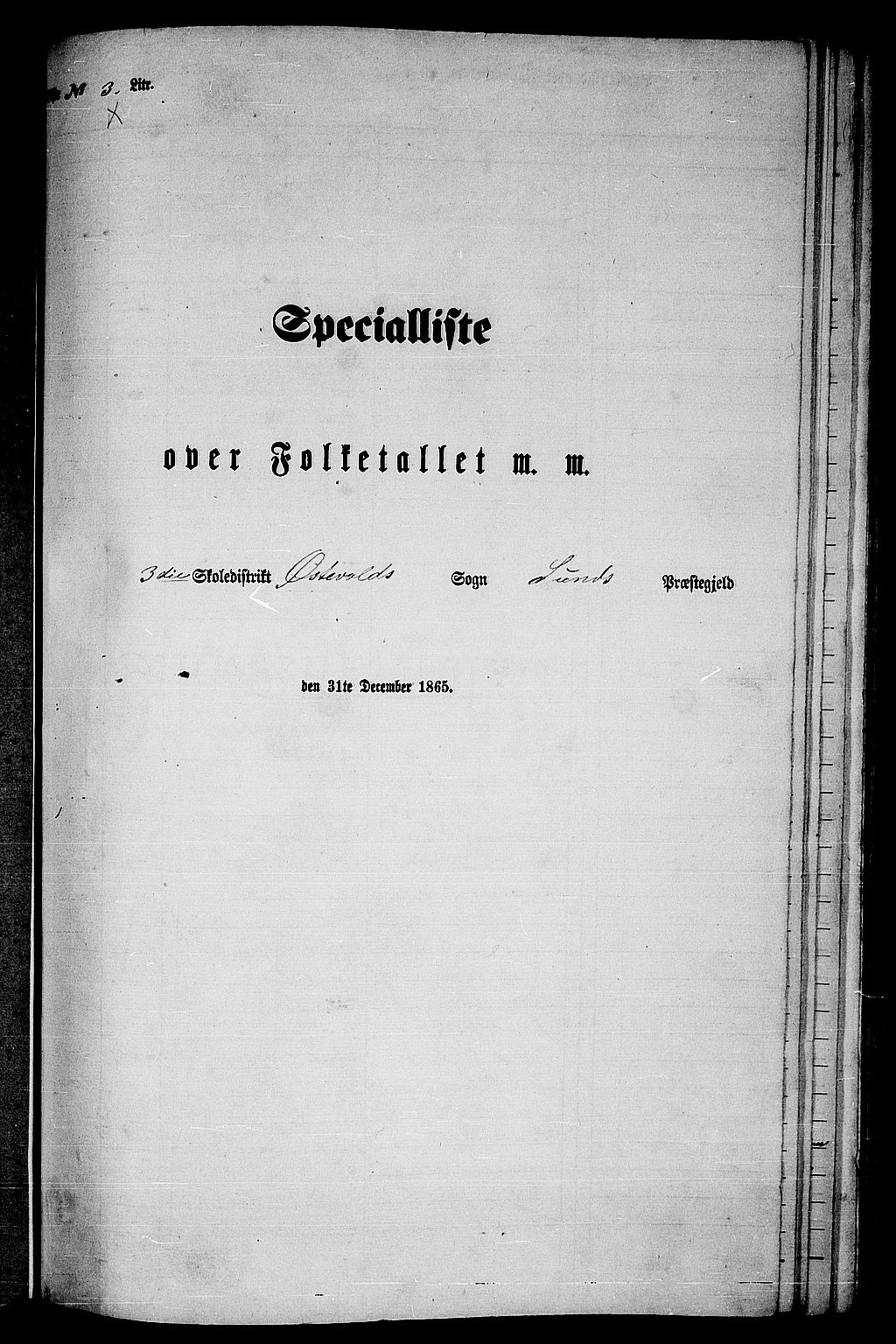 RA, 1865 census for Sund, 1865, p. 115