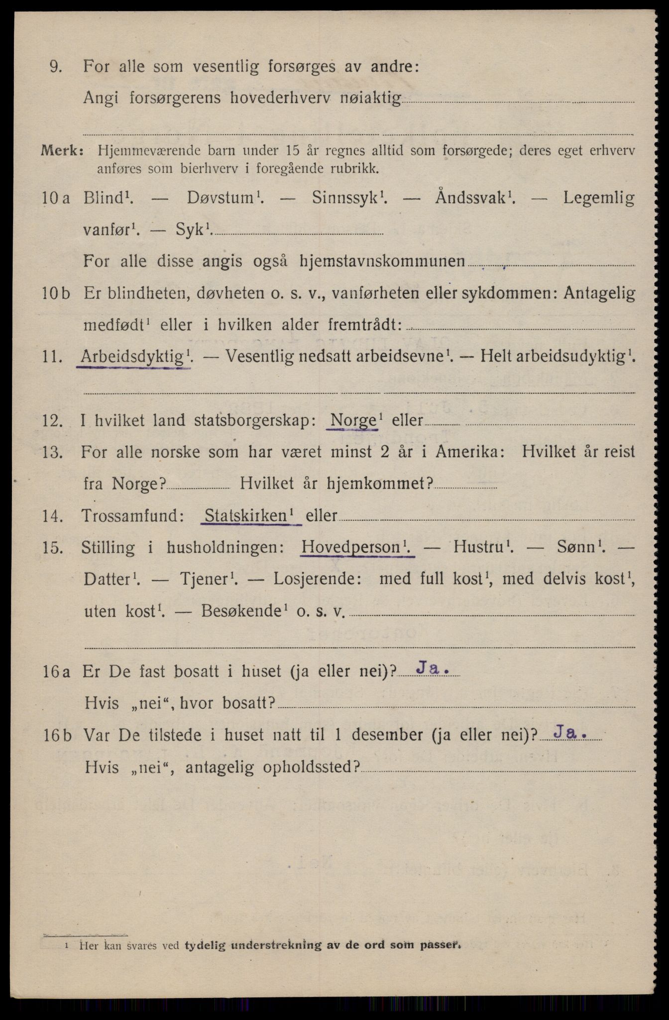 SAT, 1920 census for Trondheim, 1920, p. 66727