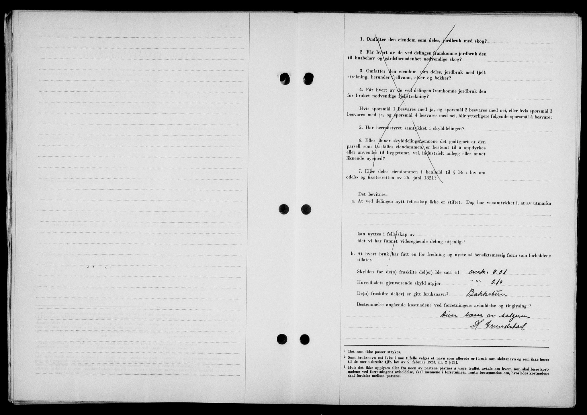 Lofoten sorenskriveri, SAT/A-0017/1/2/2C/L0022a: Mortgage book no. 22a, 1949-1950, Diary no: : 2643/1949