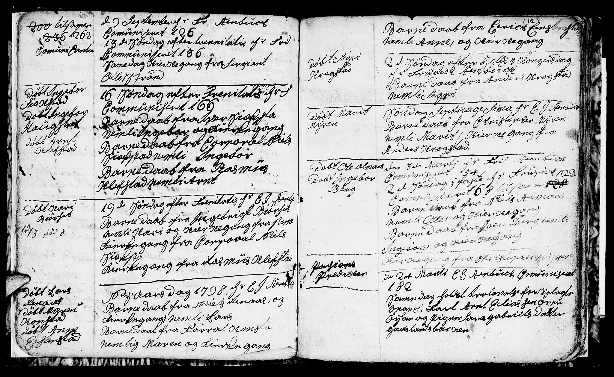 Ministerialprotokoller, klokkerbøker og fødselsregistre - Sør-Trøndelag, SAT/A-1456/694/L1129: Parish register (copy) no. 694C01, 1793-1815, p. 12