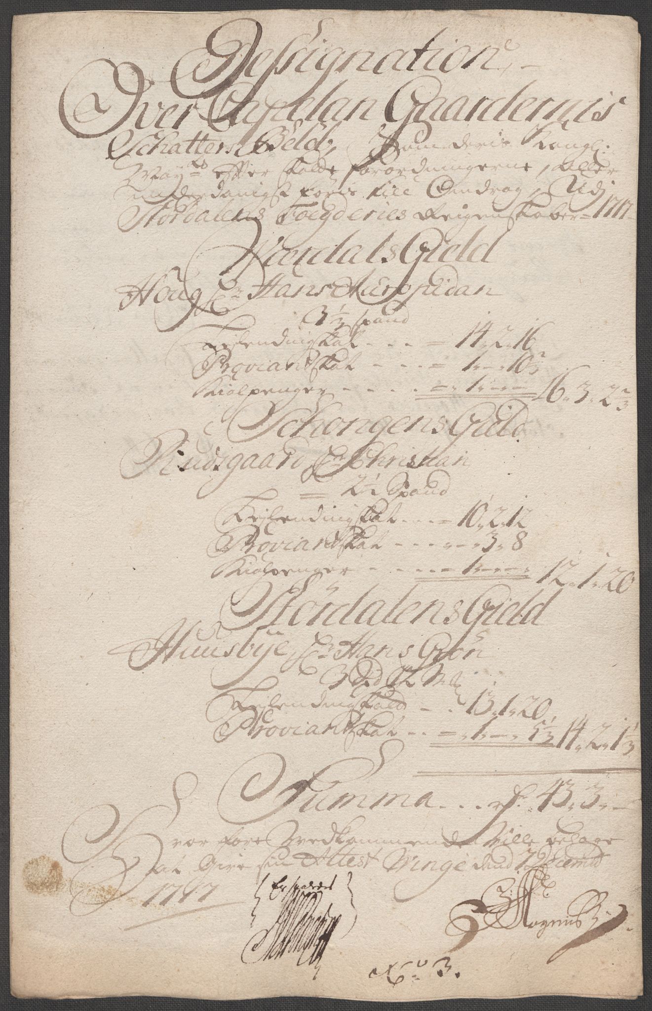 Rentekammeret inntil 1814, Reviderte regnskaper, Fogderegnskap, AV/RA-EA-4092/R62/L4207: Fogderegnskap Stjørdal og Verdal, 1717, p. 248