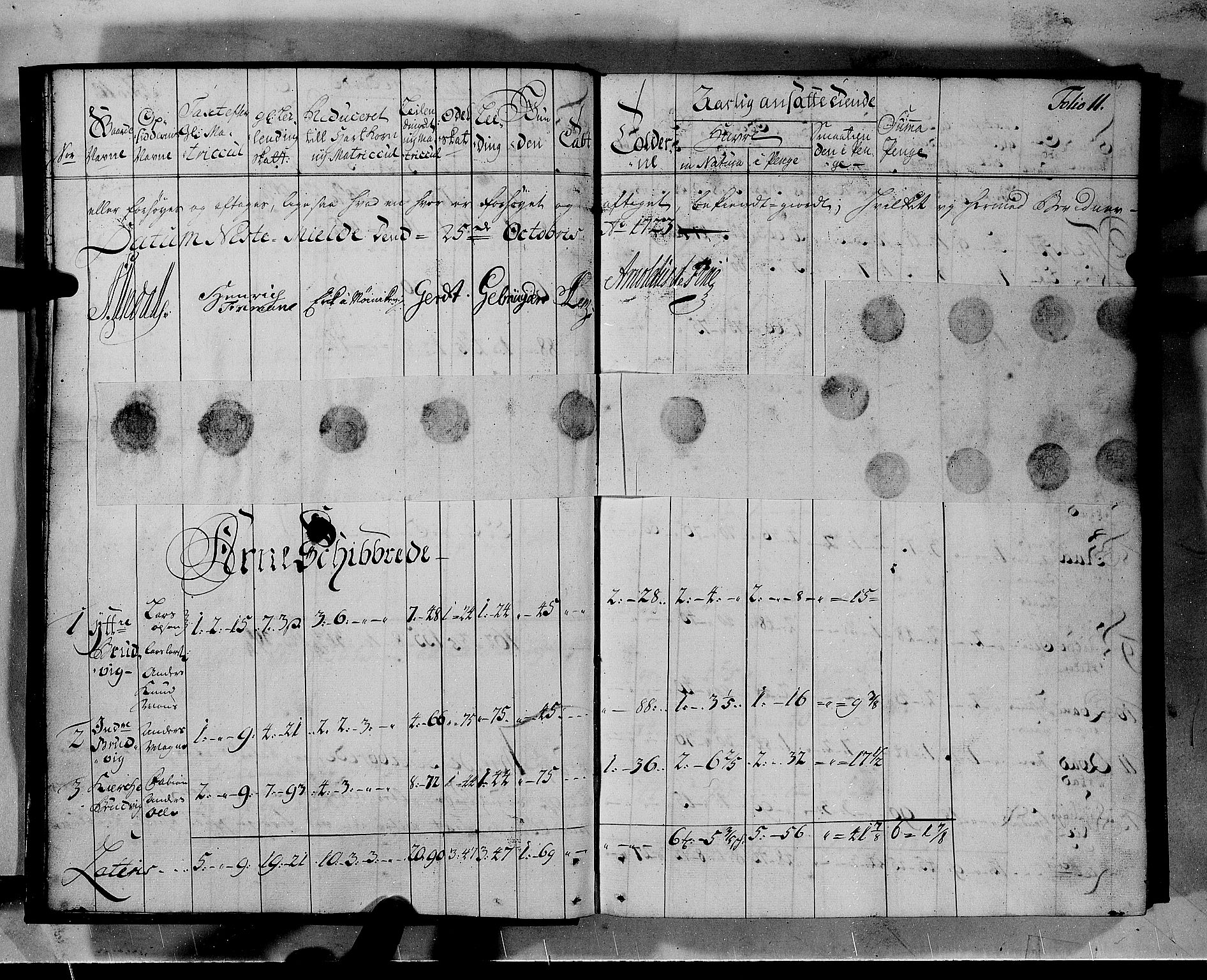 Rentekammeret inntil 1814, Realistisk ordnet avdeling, AV/RA-EA-4070/N/Nb/Nbf/L0140: Nordhordland matrikkelprotokoll, 1723, p. 11