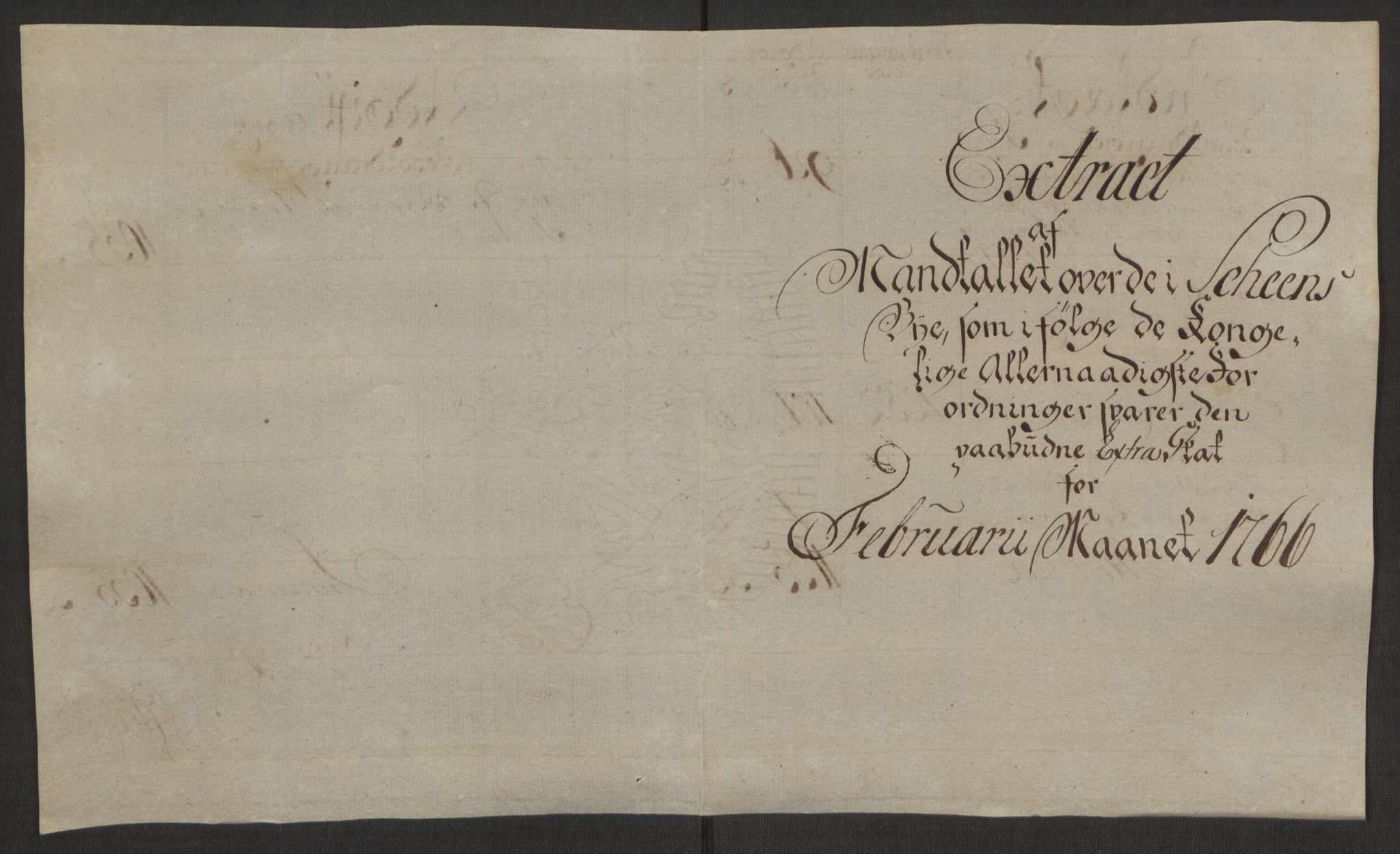 Rentekammeret inntil 1814, Reviderte regnskaper, Byregnskaper, AV/RA-EA-4066/R/Rj/L0198/0001: [J4] Kontribusjonsregnskap / Ekstraskatt, 1762-1768, p. 395