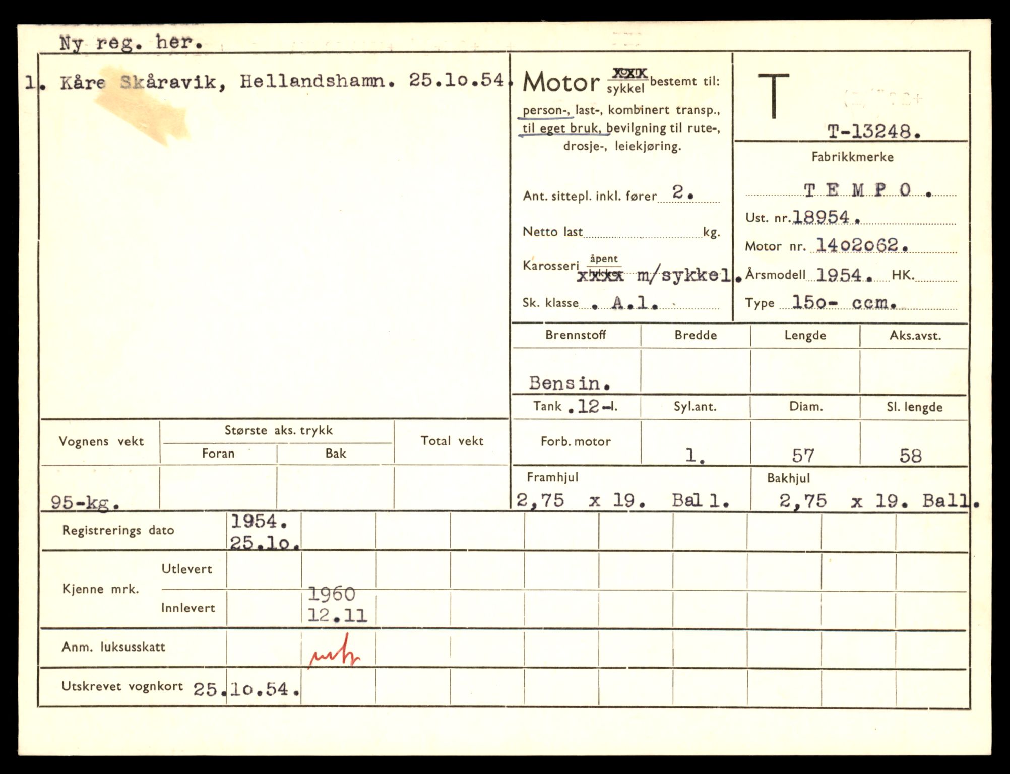 Møre og Romsdal vegkontor - Ålesund trafikkstasjon, AV/SAT-A-4099/F/Fe/L0038: Registreringskort for kjøretøy T 13180 - T 13360, 1927-1998, p. 1159